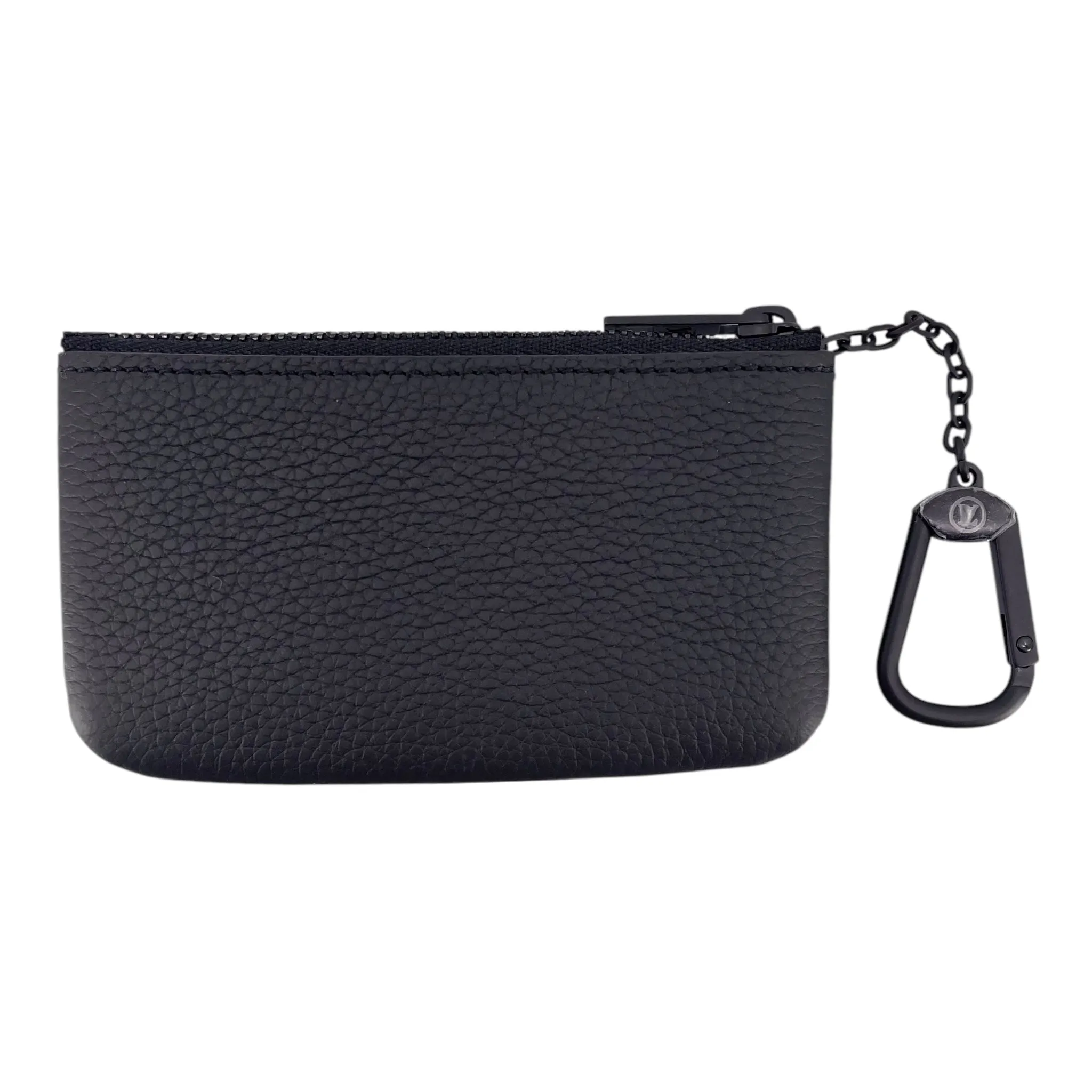 Louis Vuitton LV Aerogram Leather Key Pouch Black