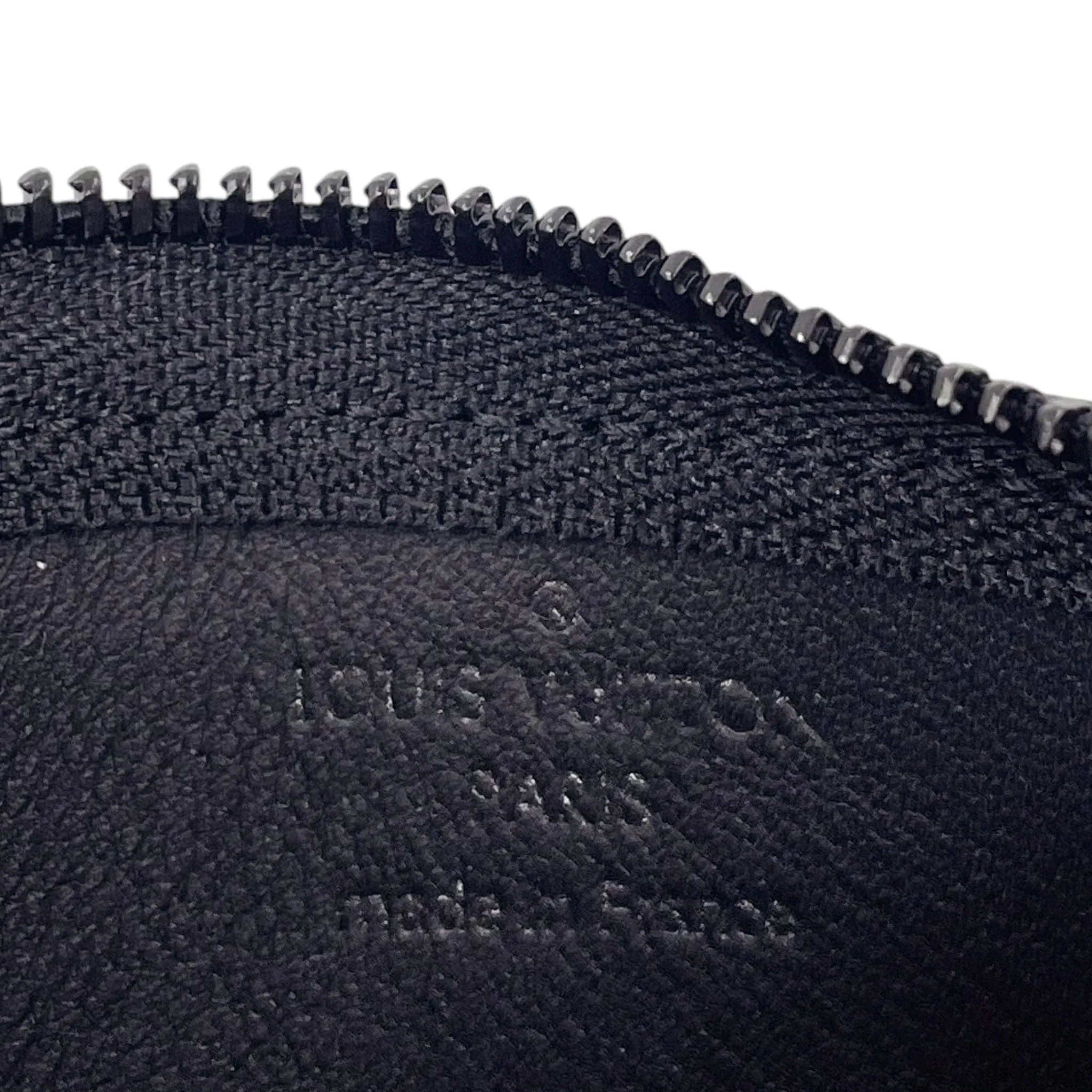 Louis Vuitton LV Aerogram Leather Key Pouch Black