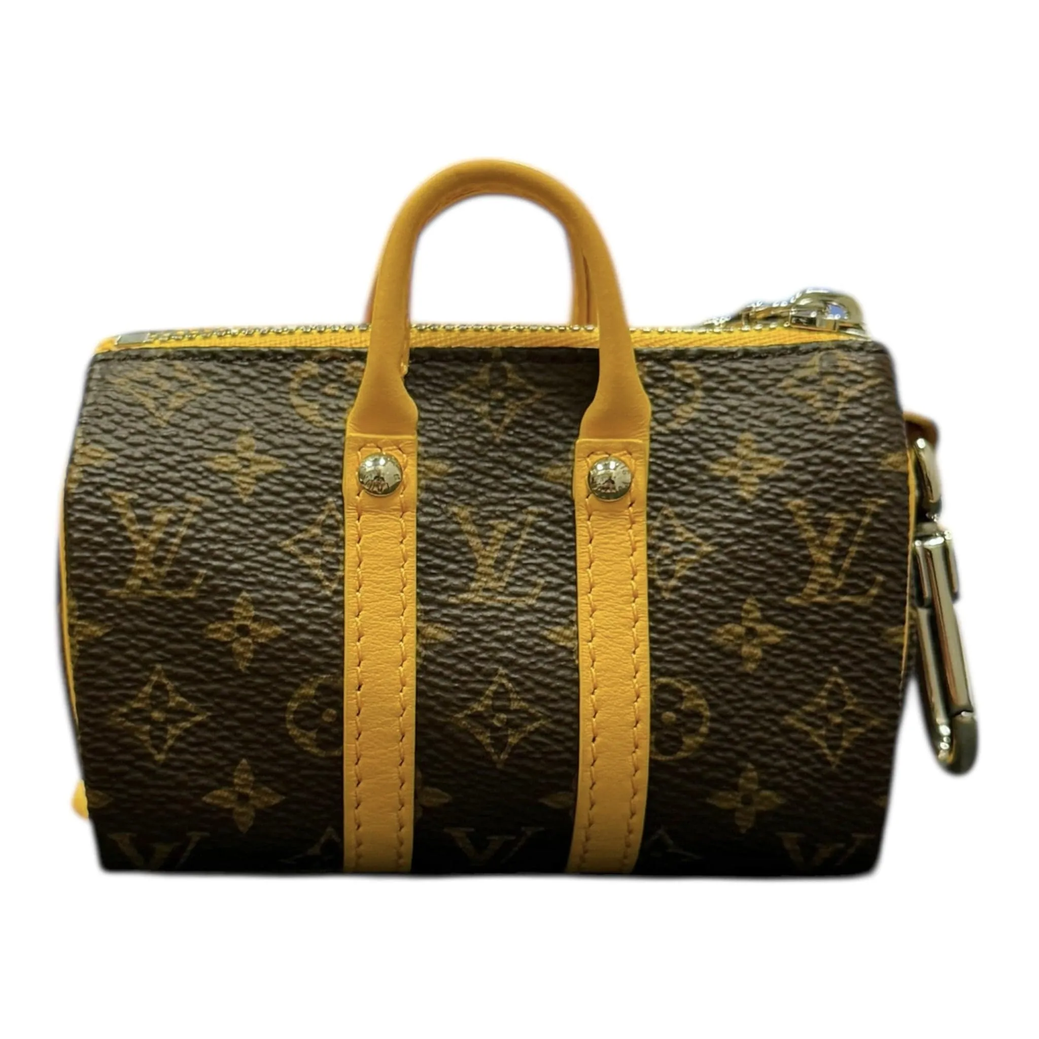 Louis Vuitton LV Colormania Mini Keepall Pouch Monogram Brown Yellow