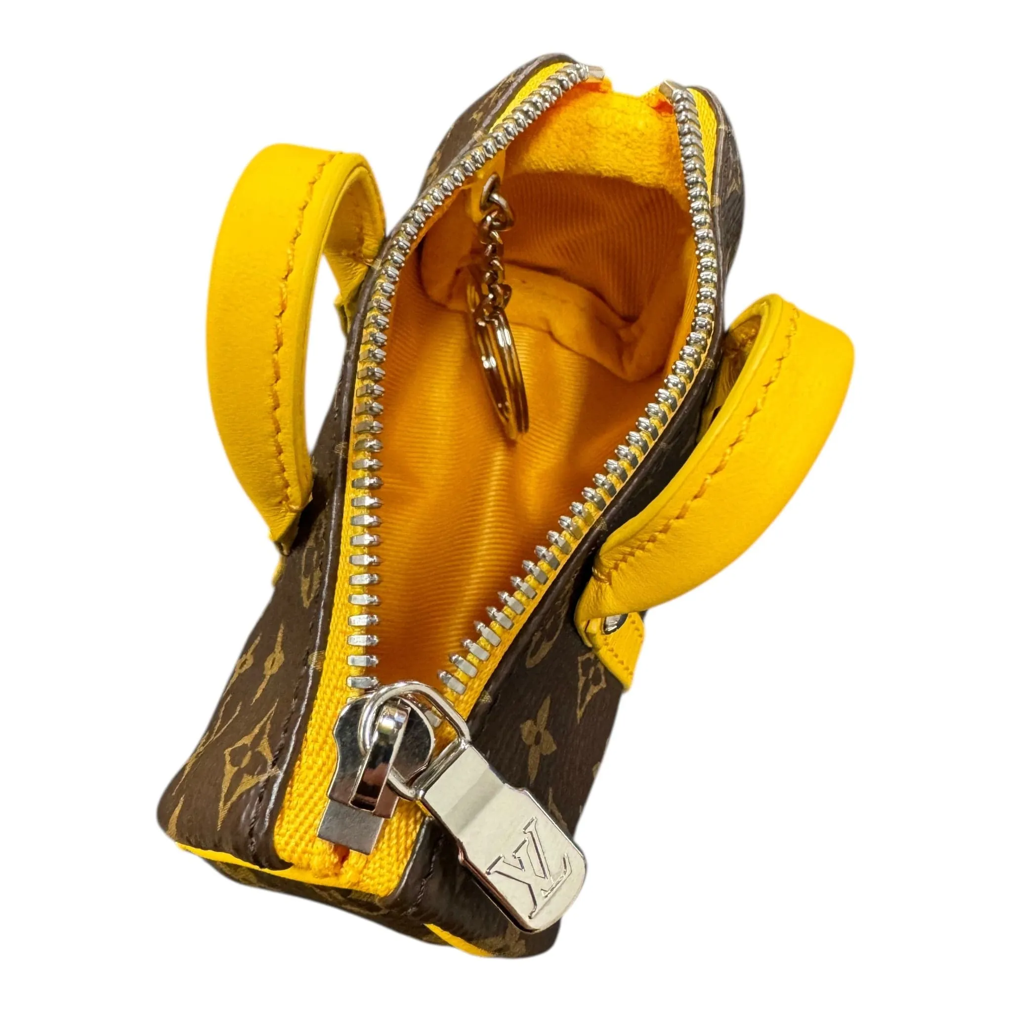Louis Vuitton LV Colormania Mini Keepall Pouch Monogram Brown Yellow