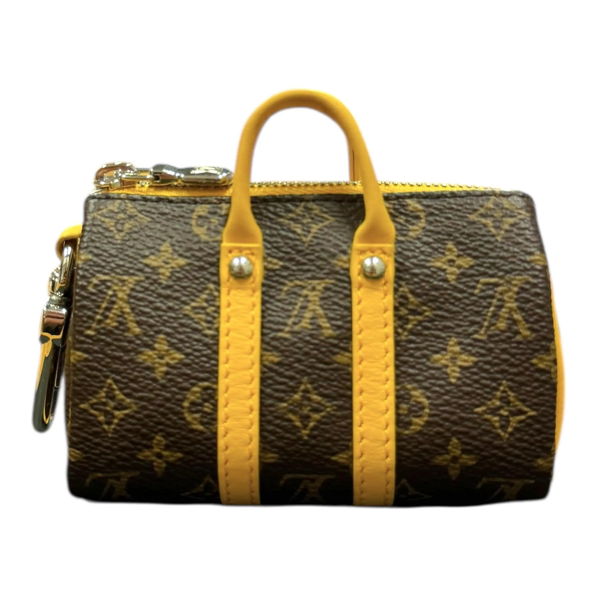 Louis Vuitton LV Colormania Mini Keepall Pouch Monogram Brown Yellow