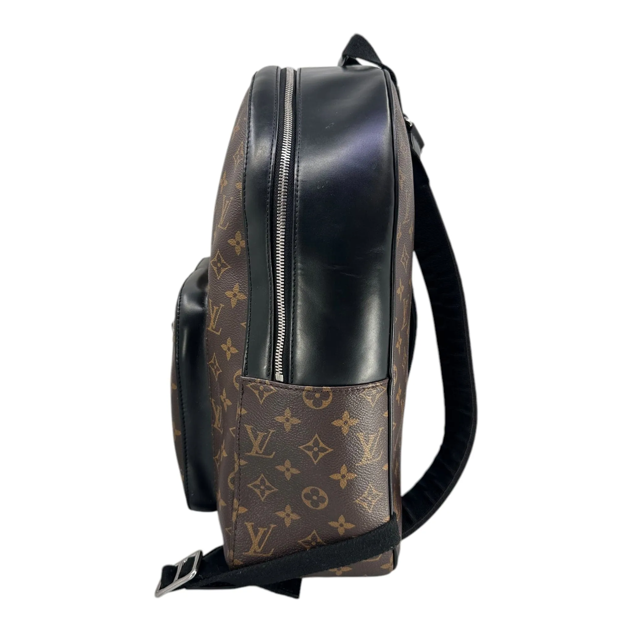 Louis Vuitton LV Josh Backpack Monogram Macassar Black Pre-Owned