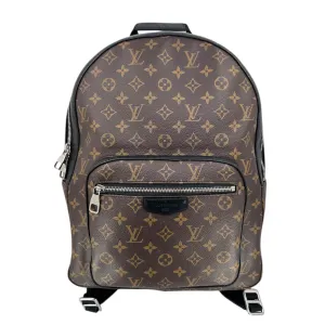 Louis Vuitton LV Josh Backpack Monogram Macassar Black Pre-Owned