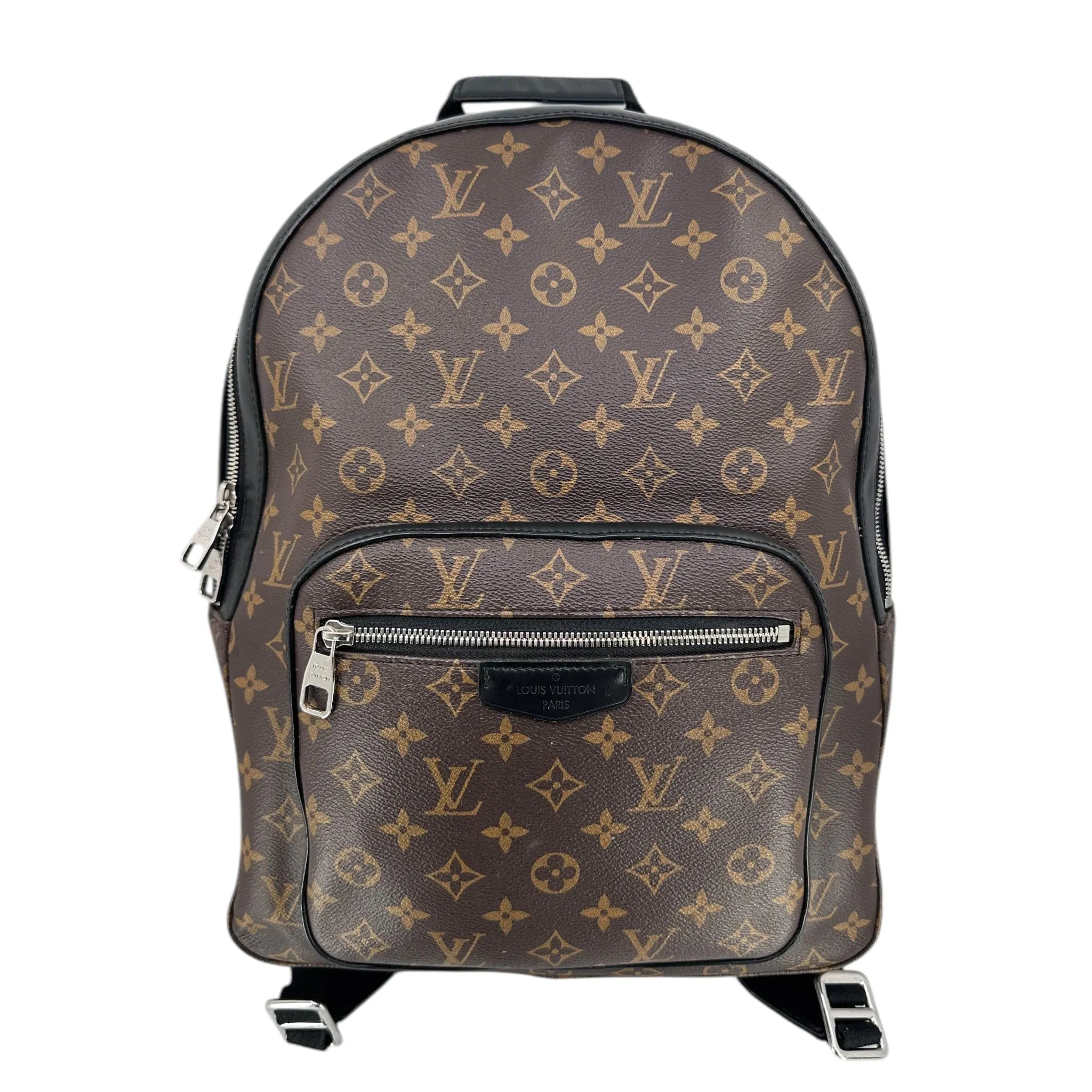 Louis Vuitton LV Josh Backpack Monogram Macassar Black Pre-Owned