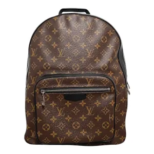 Louis Vuitton LV Josh Backpack Monogram Macassar Black Pre-Owned