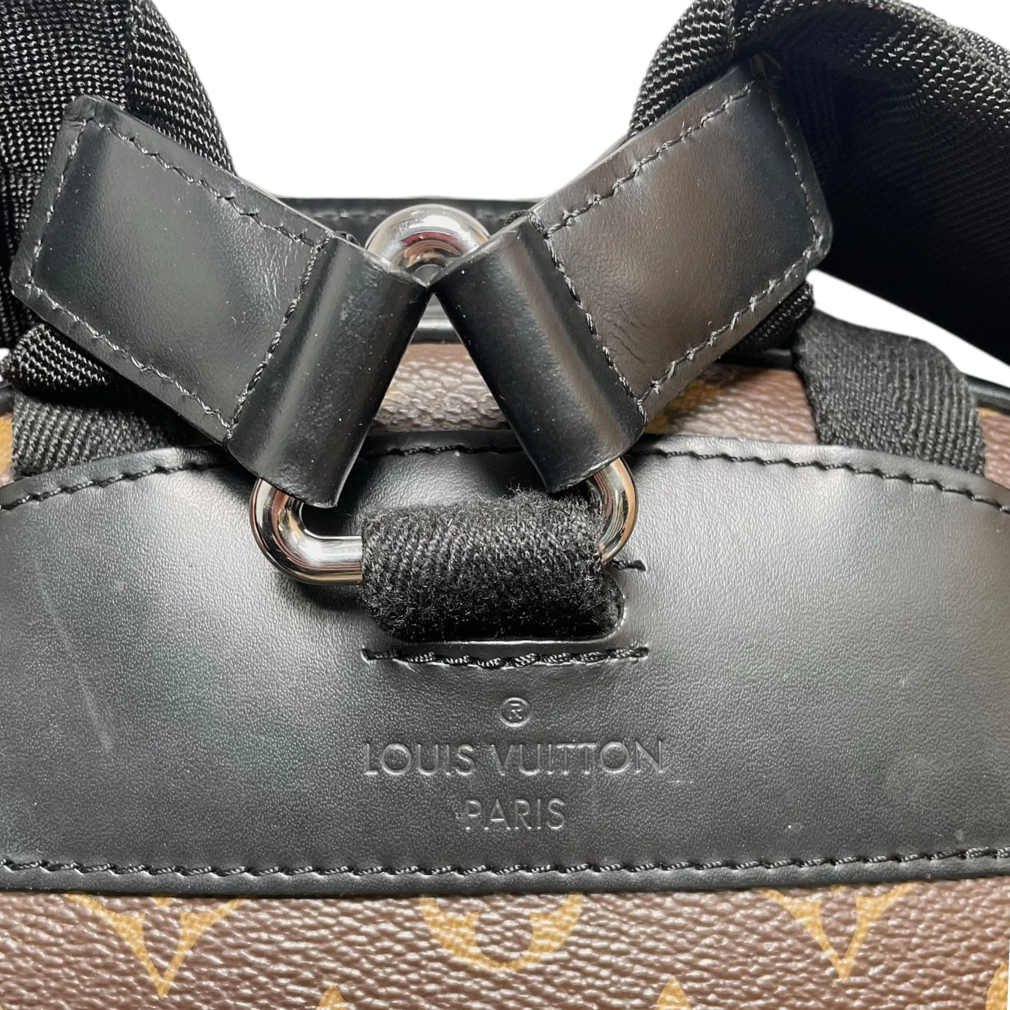 Louis Vuitton LV Josh Backpack Monogram Macassar Black Pre-Owned