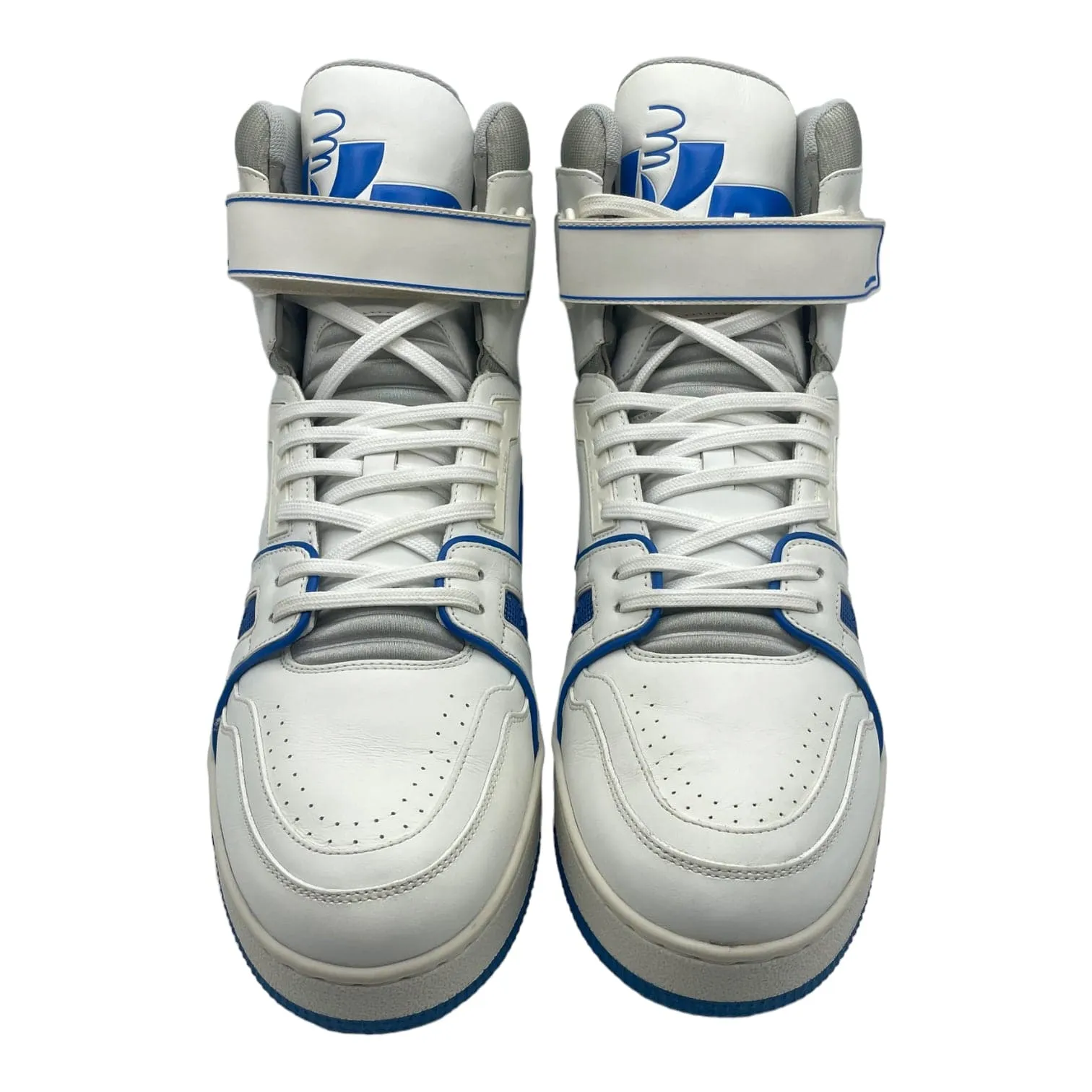 Louis Vuitton LV Strap Trainer High White Blue Pre-Owned