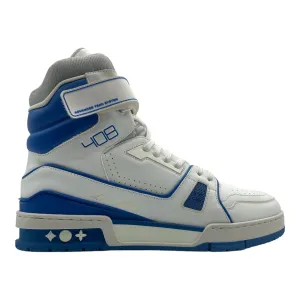 Louis Vuitton LV Strap Trainer High White Blue Pre-Owned