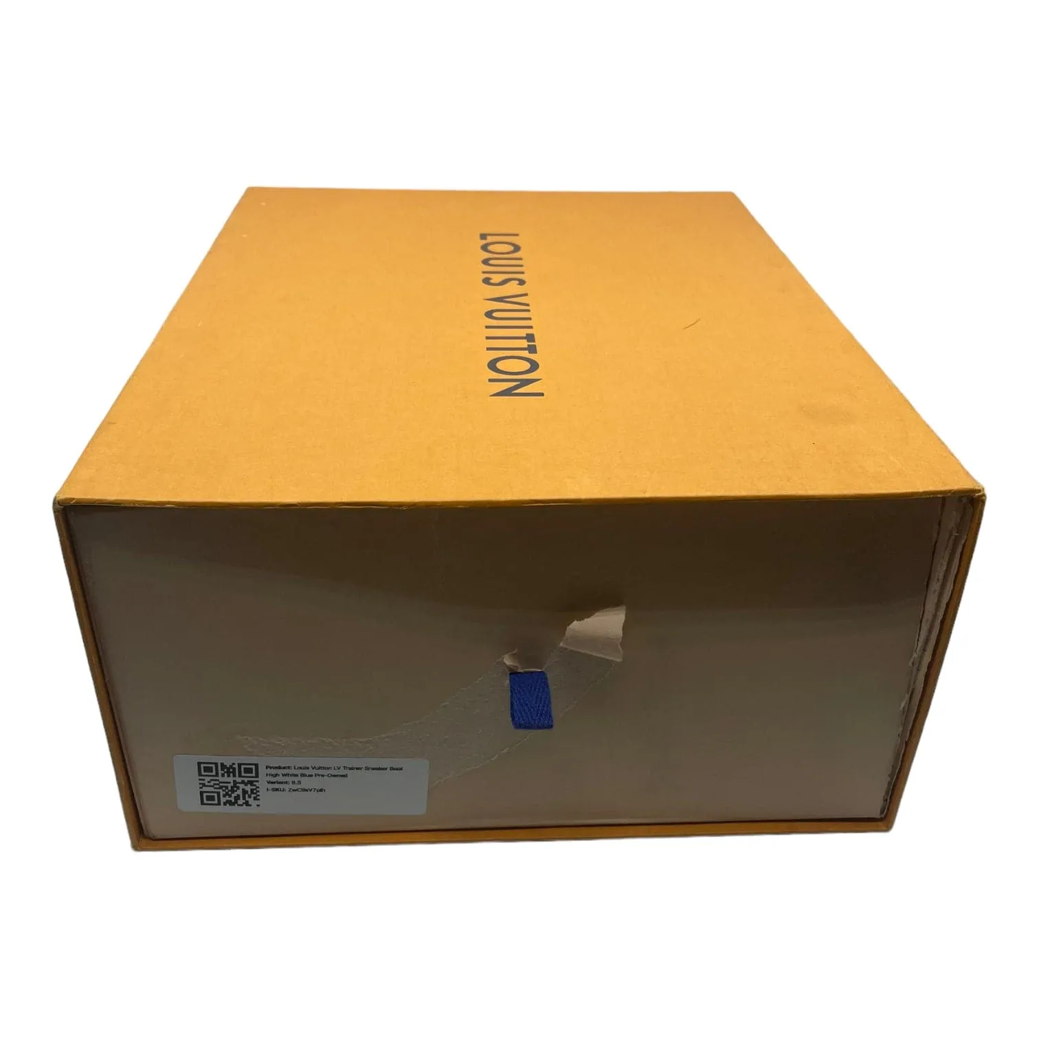Louis Vuitton LV Strap Trainer High White Blue Pre-Owned