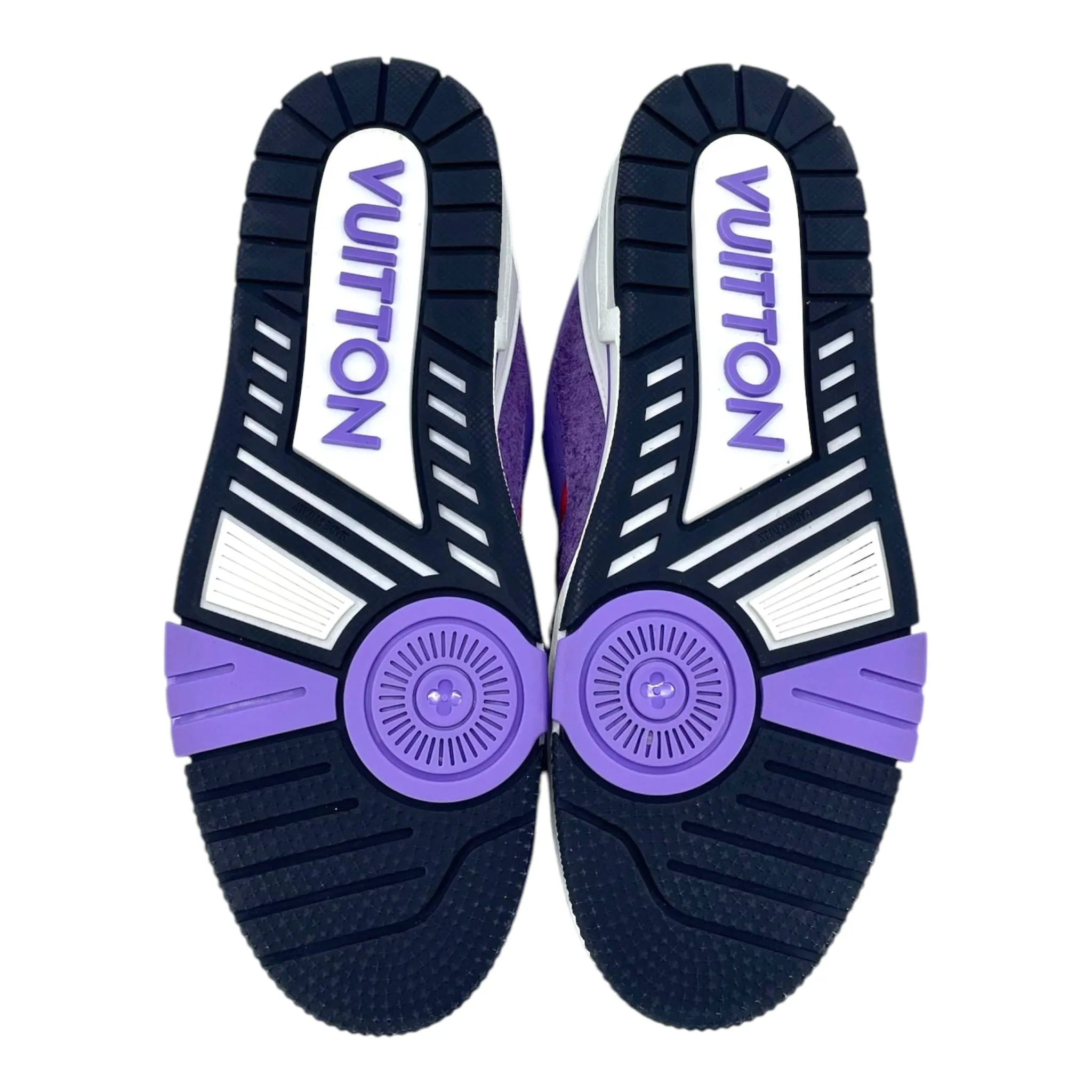 Louis Vuitton LV Trainer Low #54 Signature Suede Purple Multi Pre-Owned