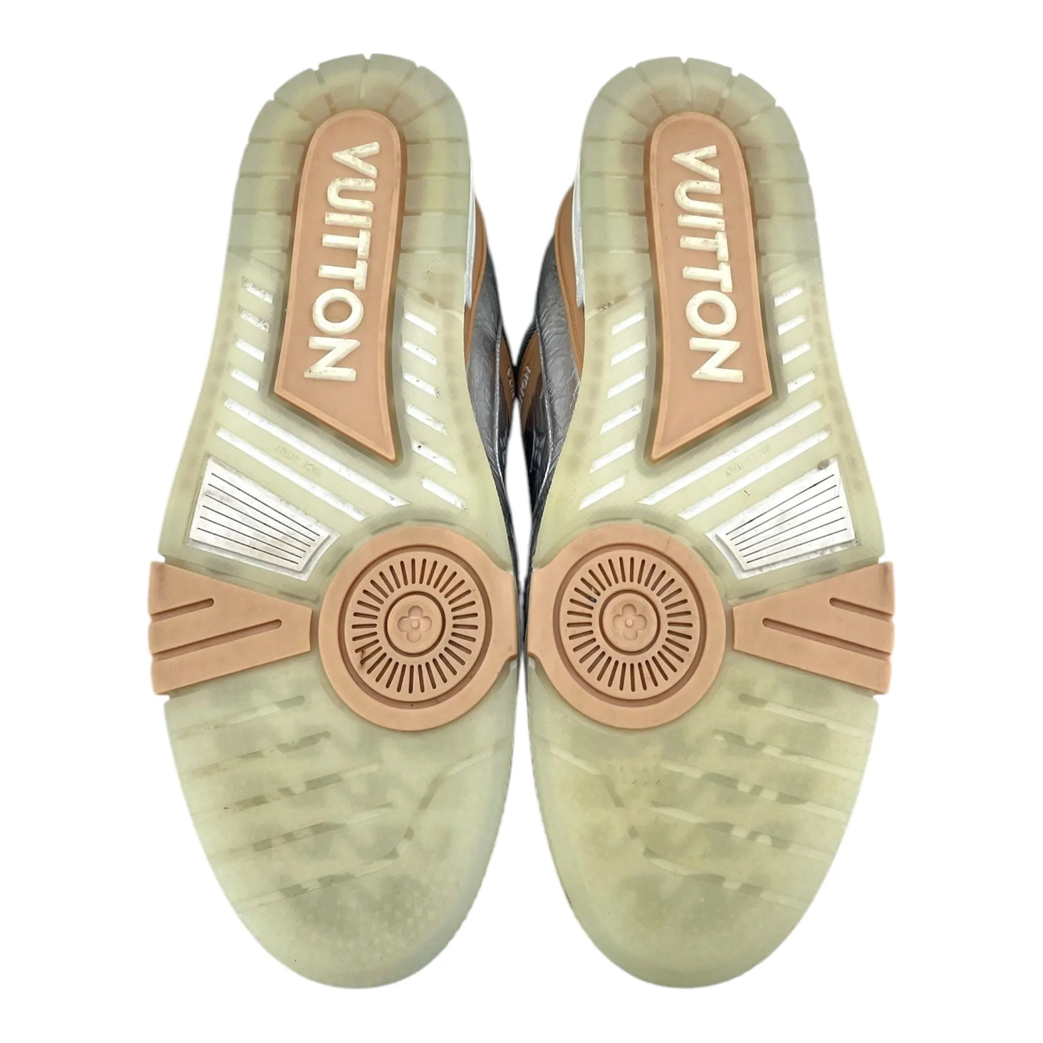 Louis Vuitton LV Trainer Low Metallic Beige Pre-Owned