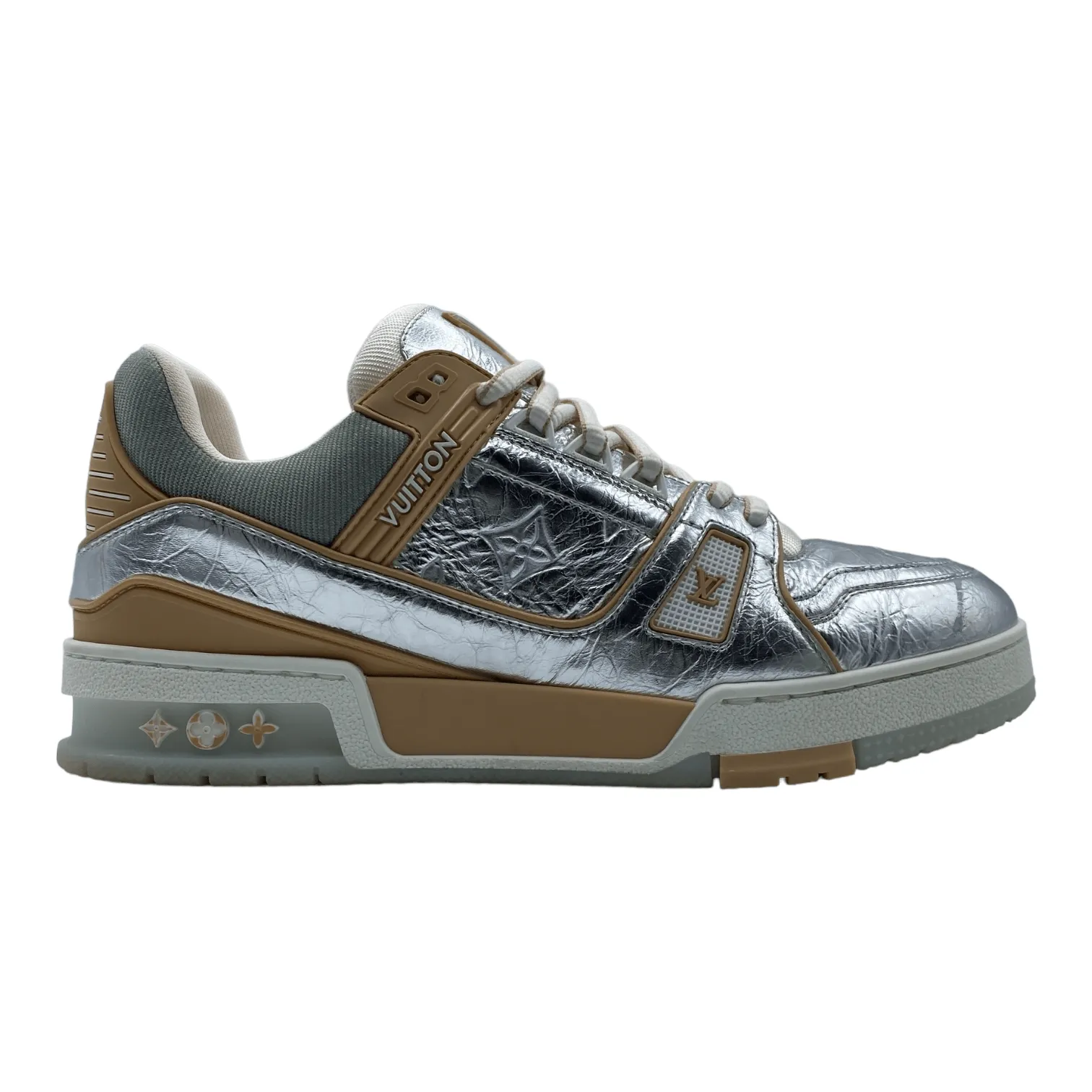 Louis Vuitton LV Trainer Low Metallic Beige Pre-Owned