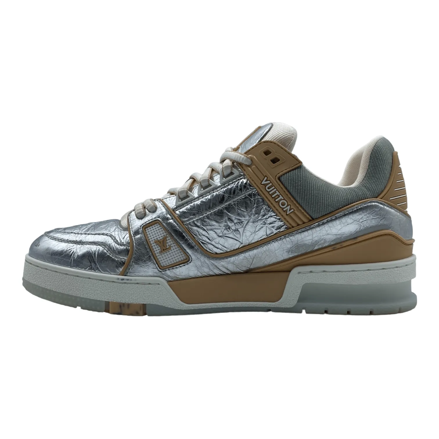 Louis Vuitton LV Trainer Low Metallic Beige Pre-Owned
