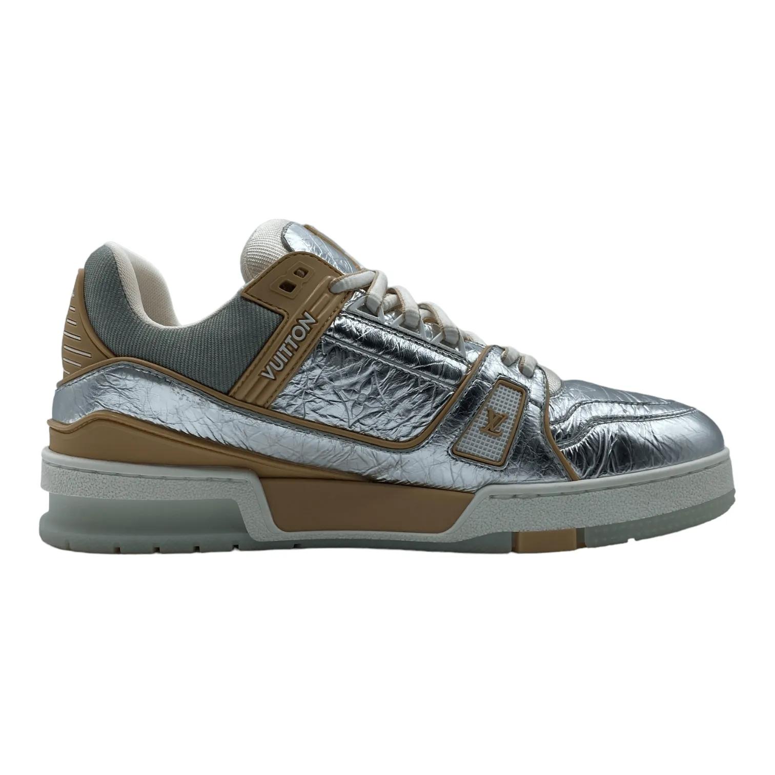 Louis Vuitton LV Trainer Low Metallic Beige Pre-Owned