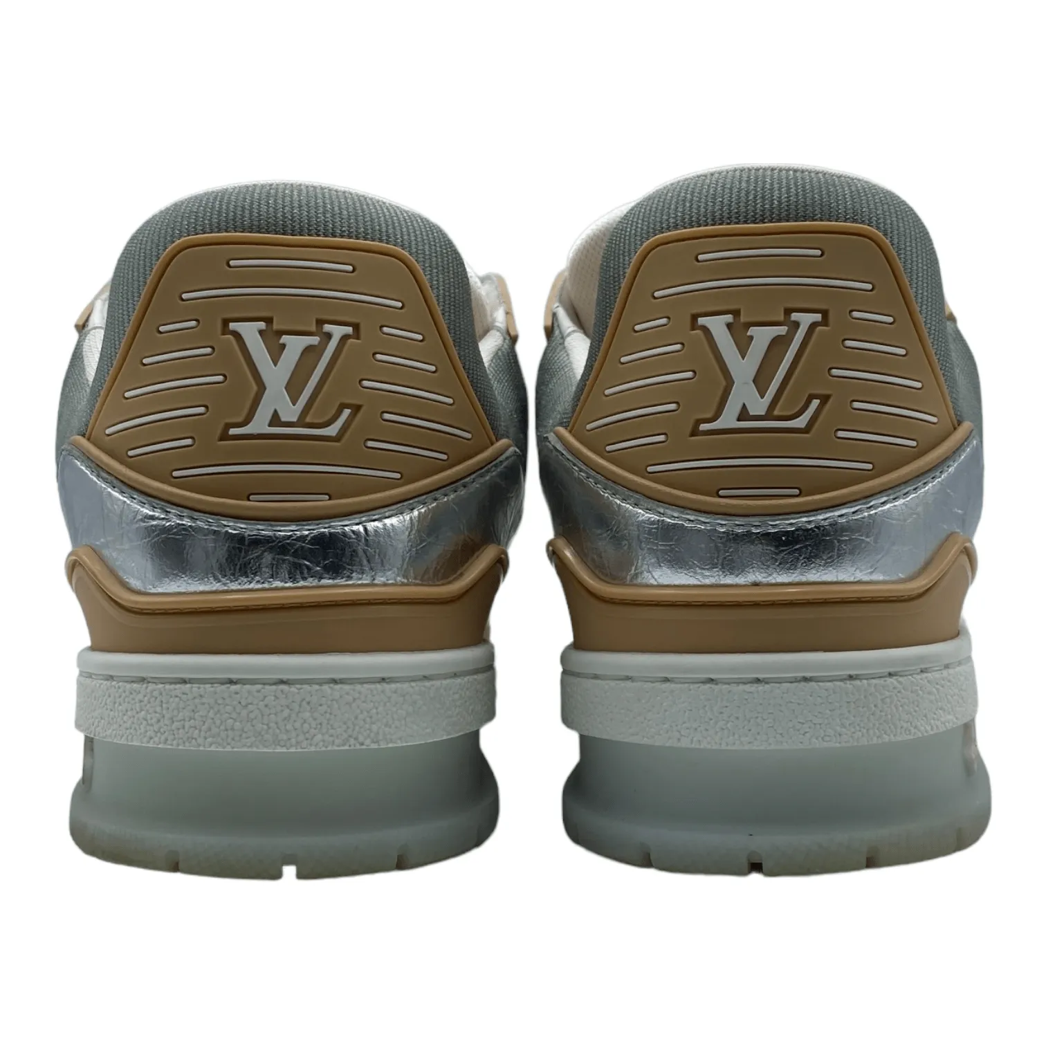 Louis Vuitton LV Trainer Low Metallic Beige Pre-Owned