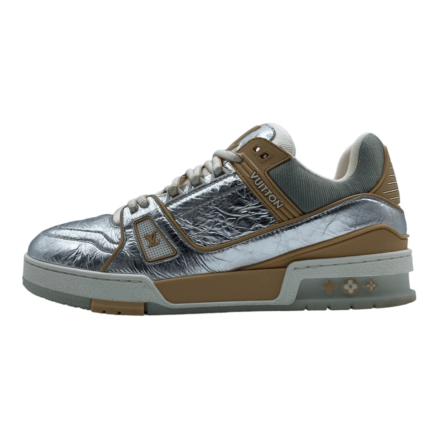 Louis Vuitton LV Trainer Low Metallic Beige Pre-Owned