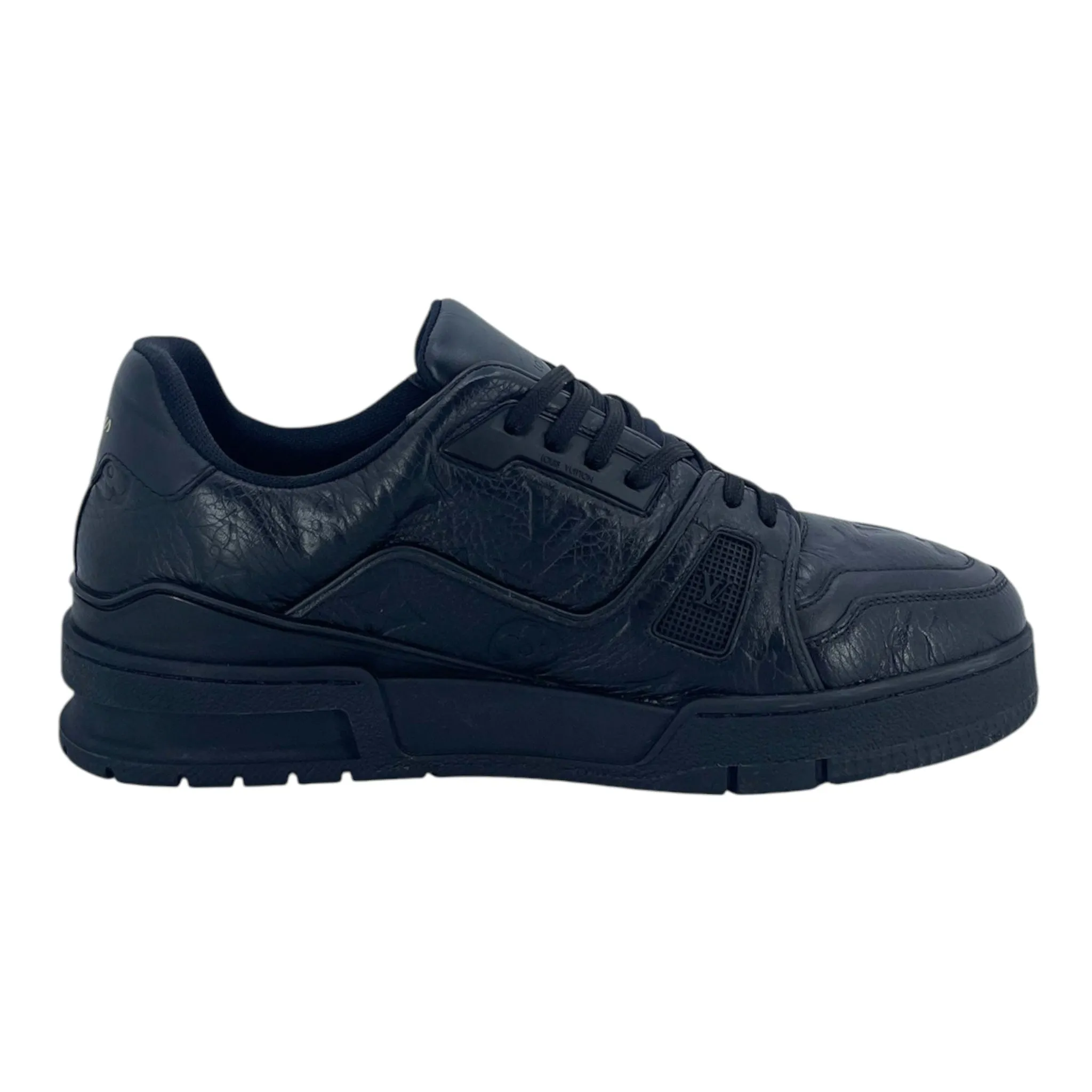 Louis Vuitton LV Trainer Low Monogram Black Black Pre-Owned