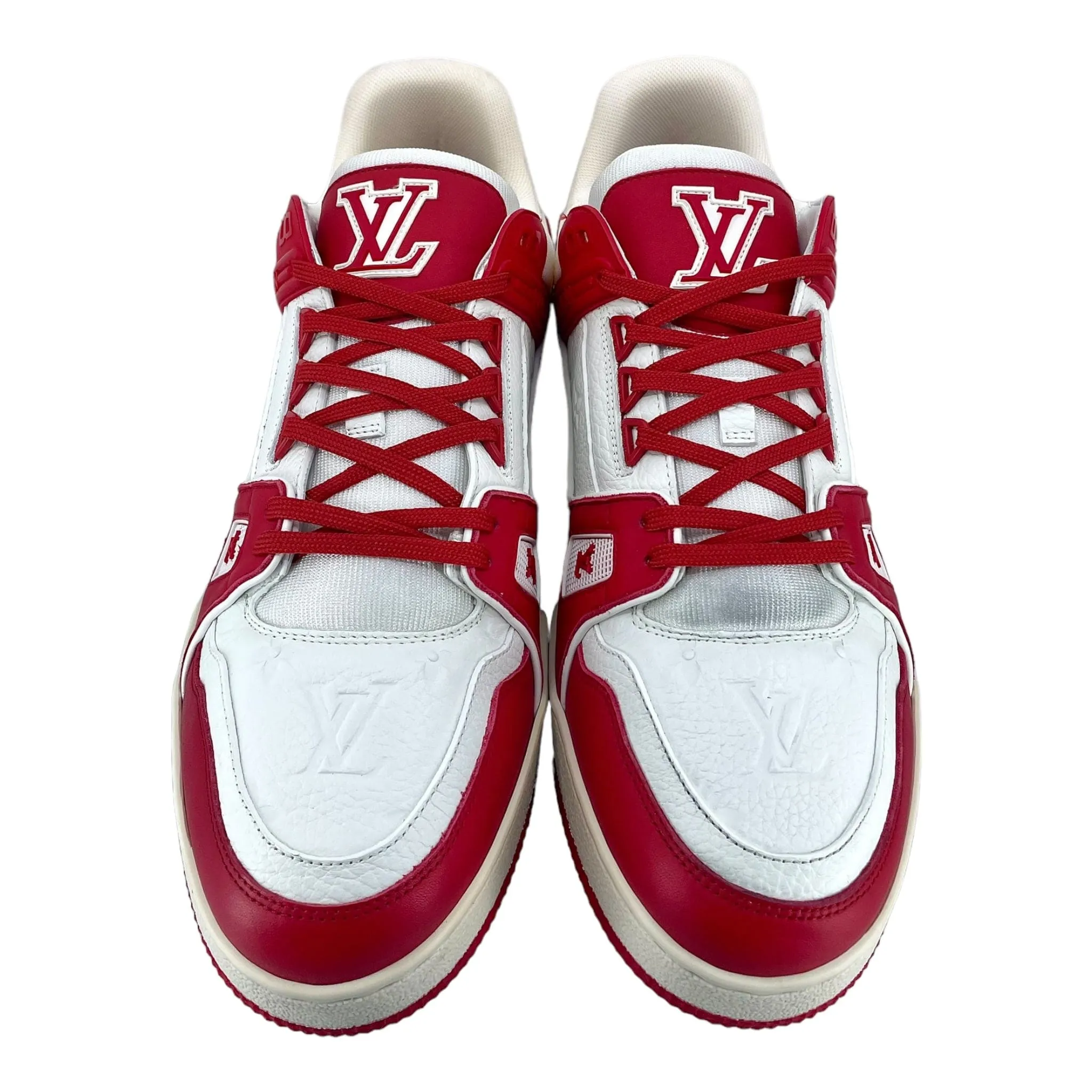 Louis Vuitton LV Trainer Low Red White Pre-Owned
