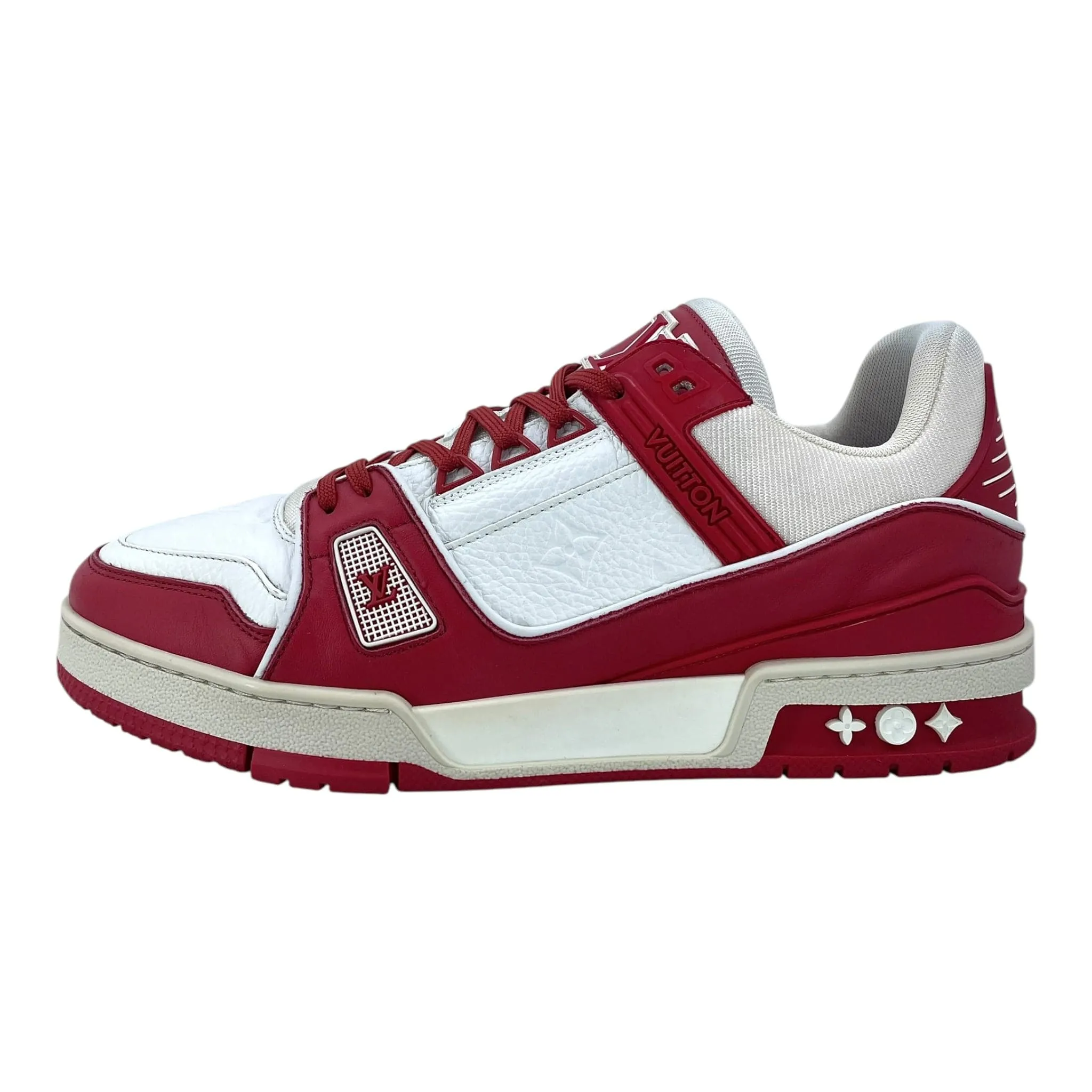 Louis Vuitton LV Trainer Low Red White Pre-Owned