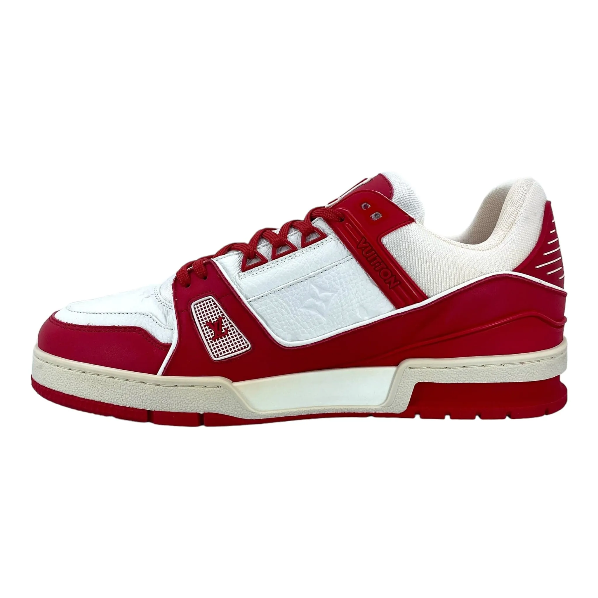 Louis Vuitton LV Trainer Low Red White Pre-Owned