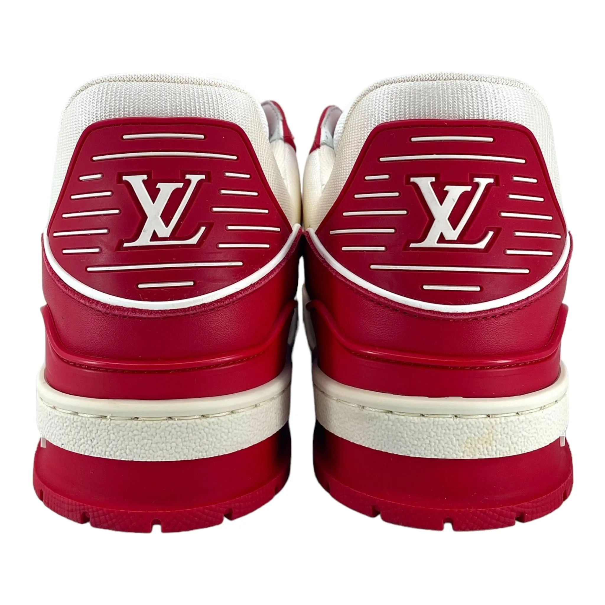 Louis Vuitton LV Trainer Low Red White Pre-Owned
