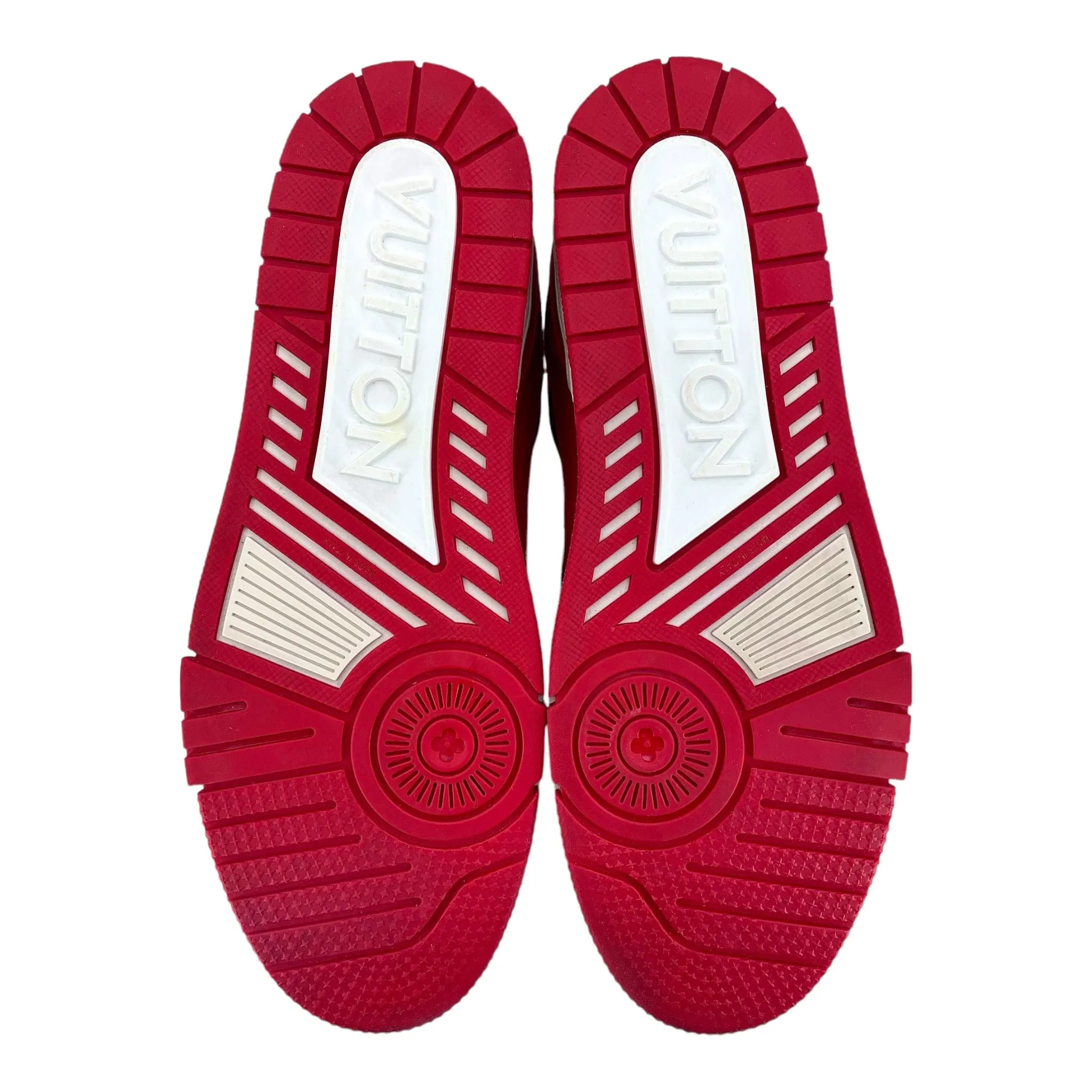 Louis Vuitton LV Trainer Low Red White Pre-Owned