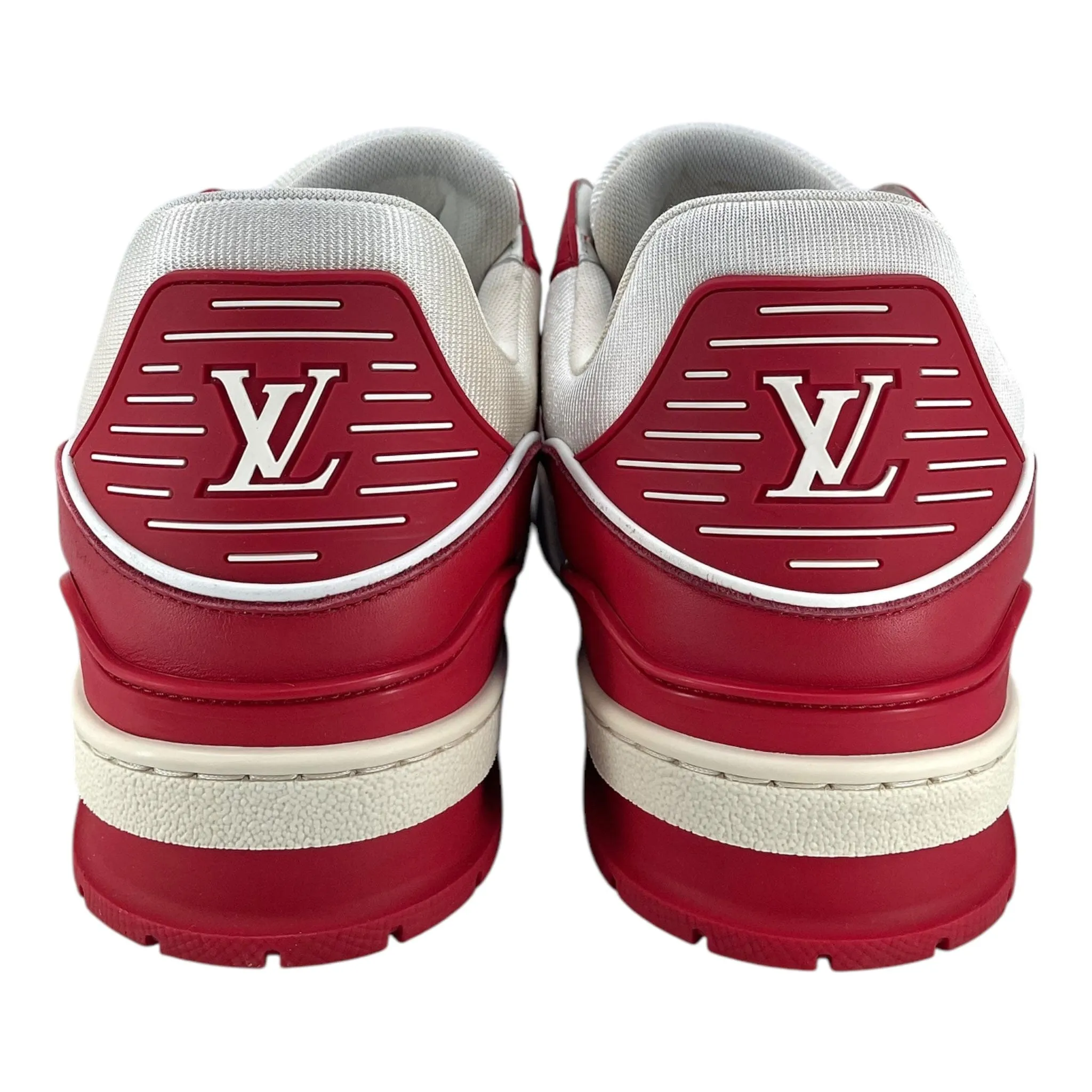 Louis Vuitton LV Trainer Low Red White Pre-Owned