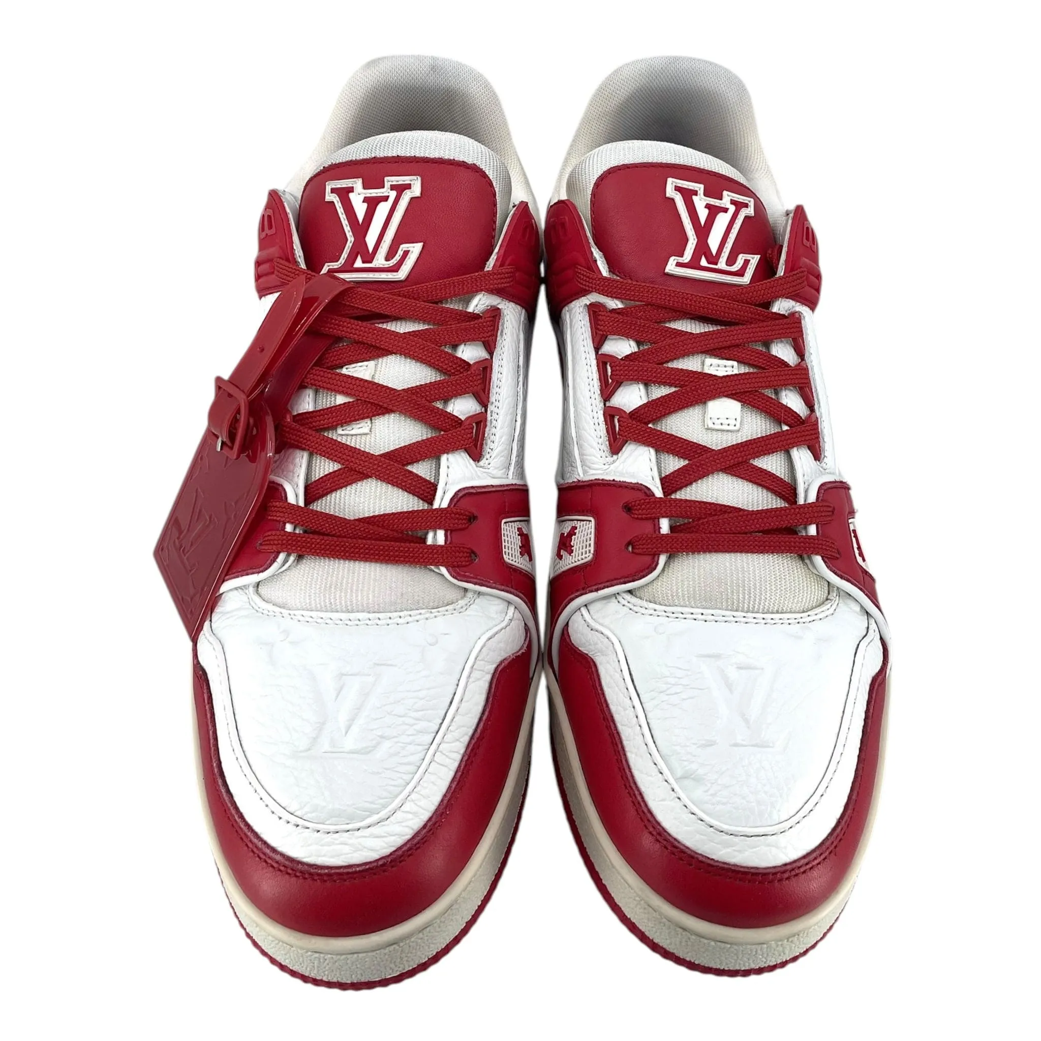 Louis Vuitton LV Trainer Low Red White Pre-Owned