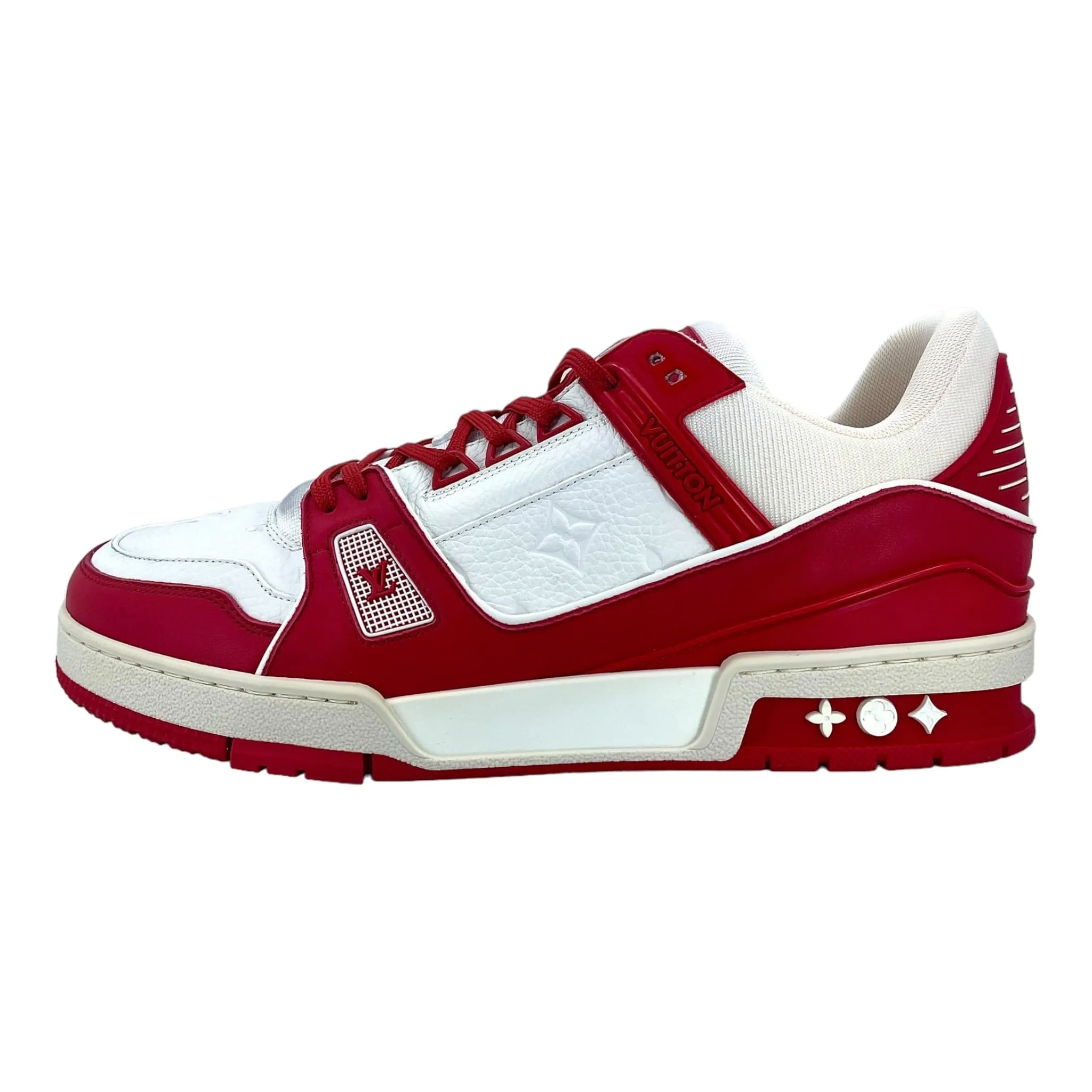 Louis Vuitton LV Trainer Low Red White Pre-Owned