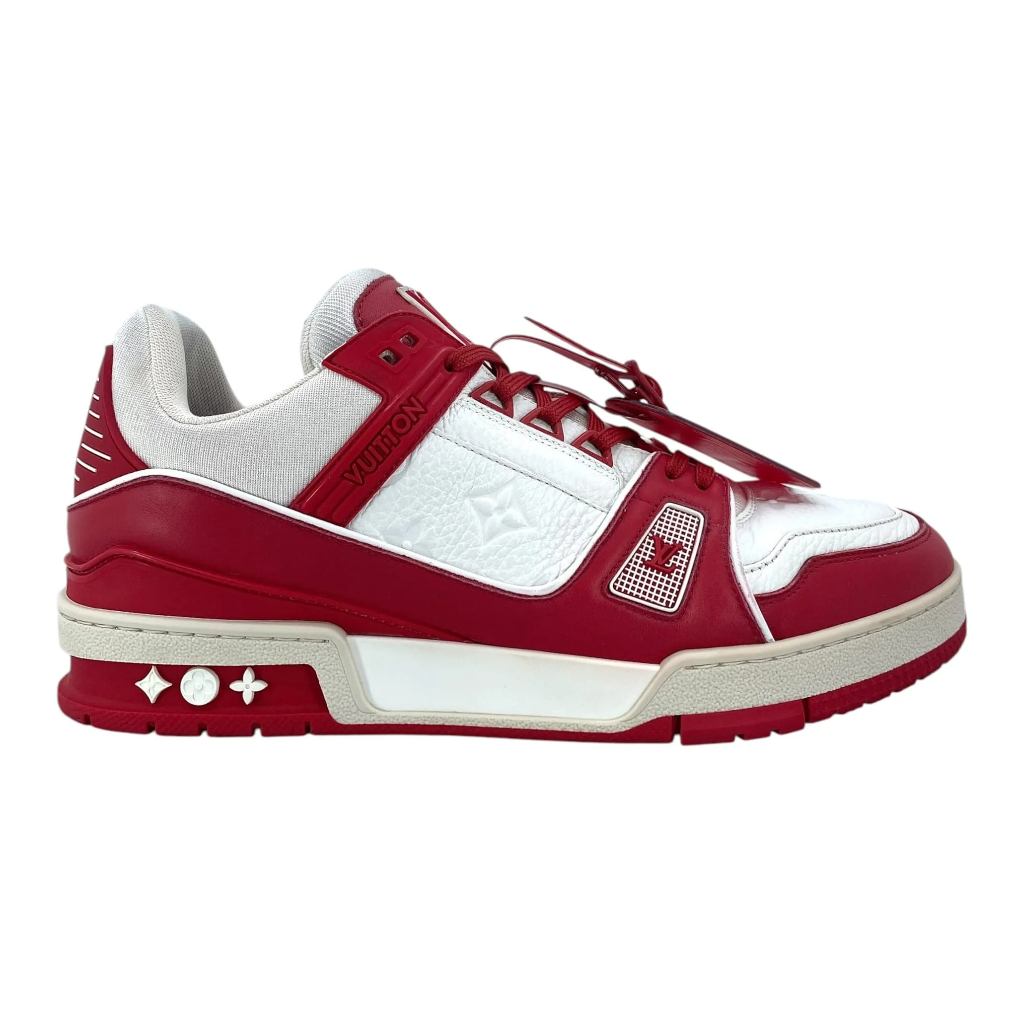 Louis Vuitton LV Trainer Low Red White Pre-Owned