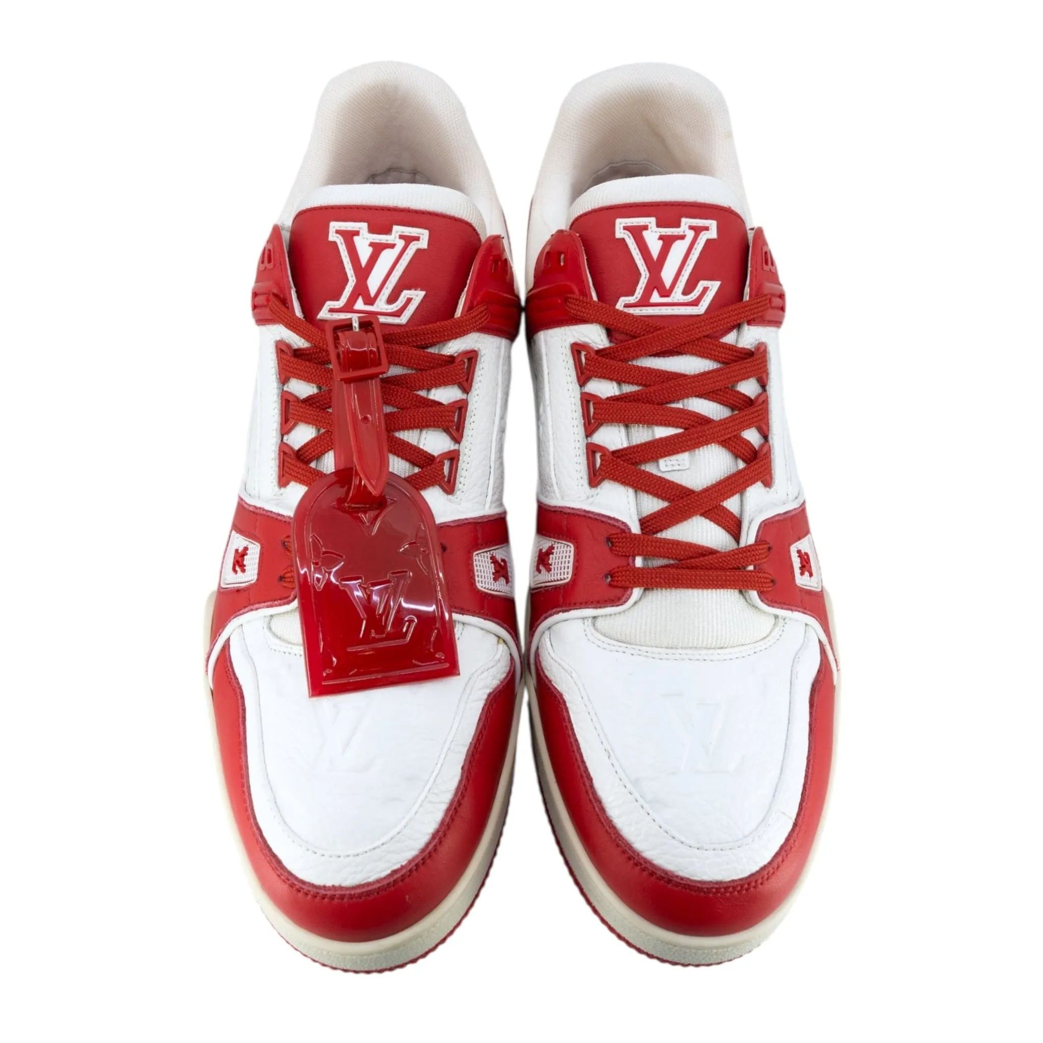 Louis Vuitton LV Trainer Low Red White