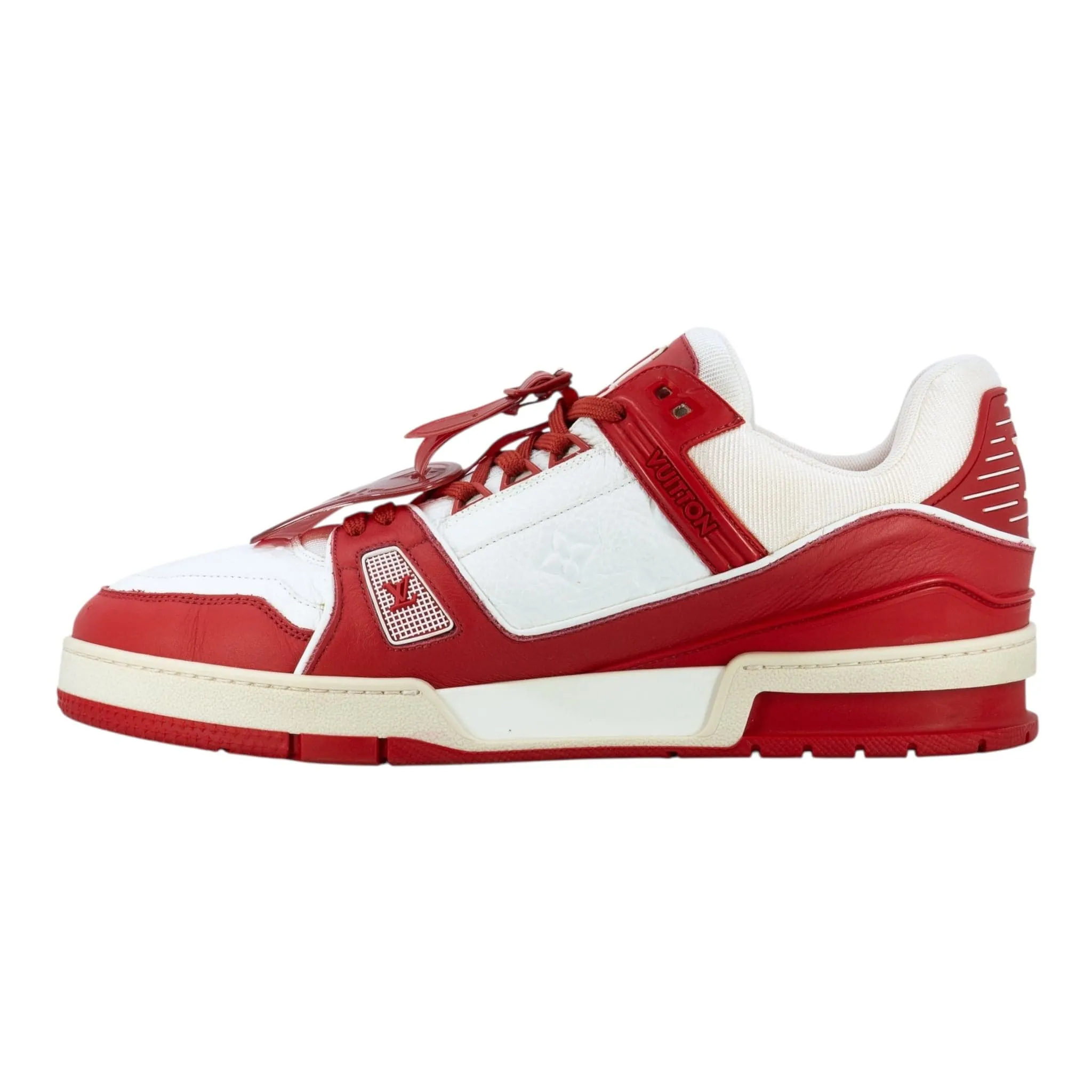Louis Vuitton LV Trainer Low Red White