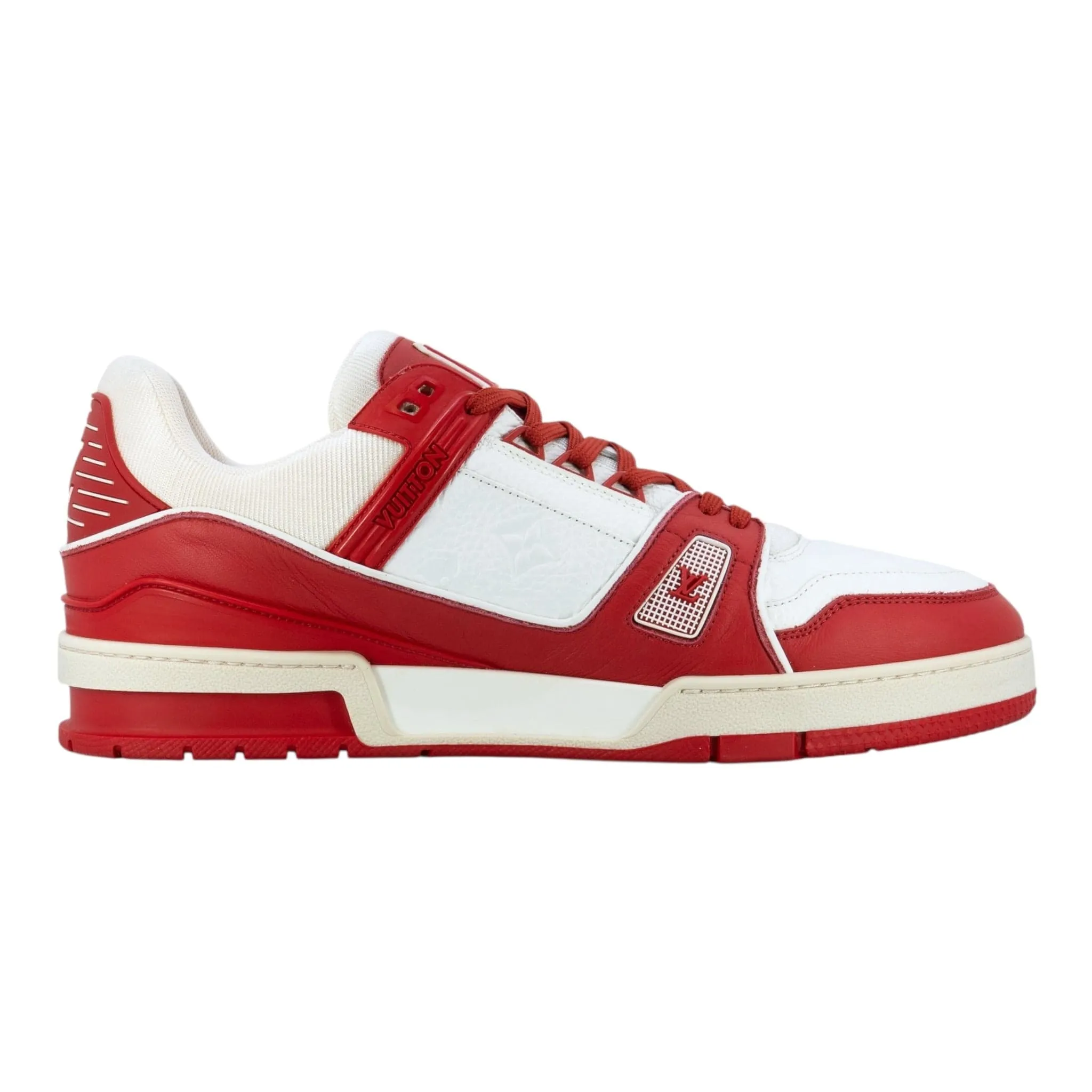 Louis Vuitton LV Trainer Low Red White