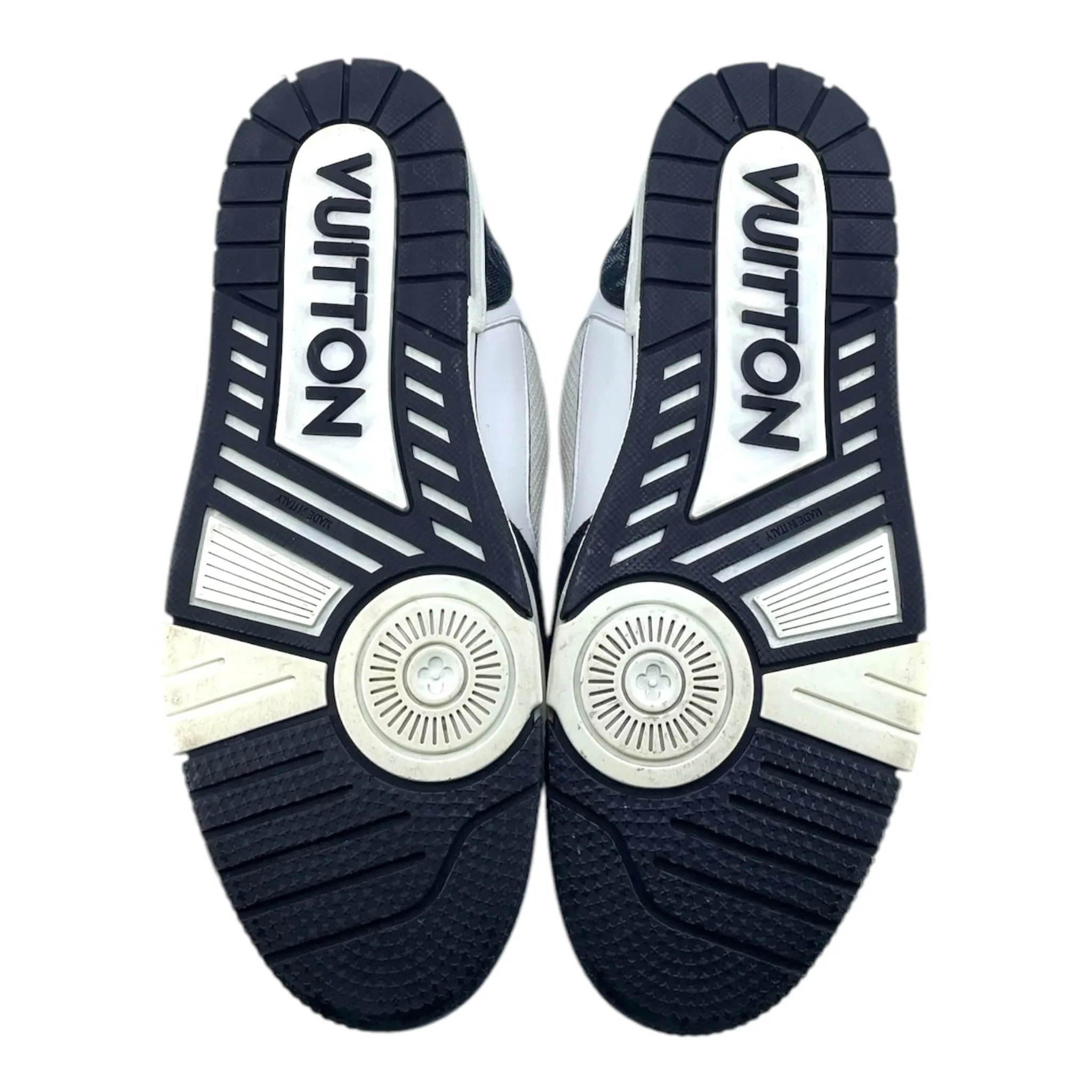 Louis Vuitton LV Trainer Strap Monogram Denim Black White Pre-Owned