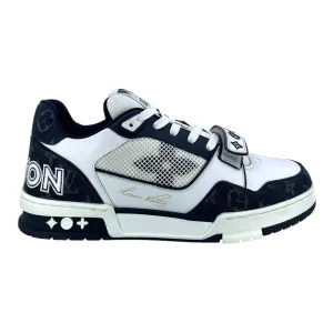 Louis Vuitton LV Trainer Strap Monogram Denim Black White Pre-Owned