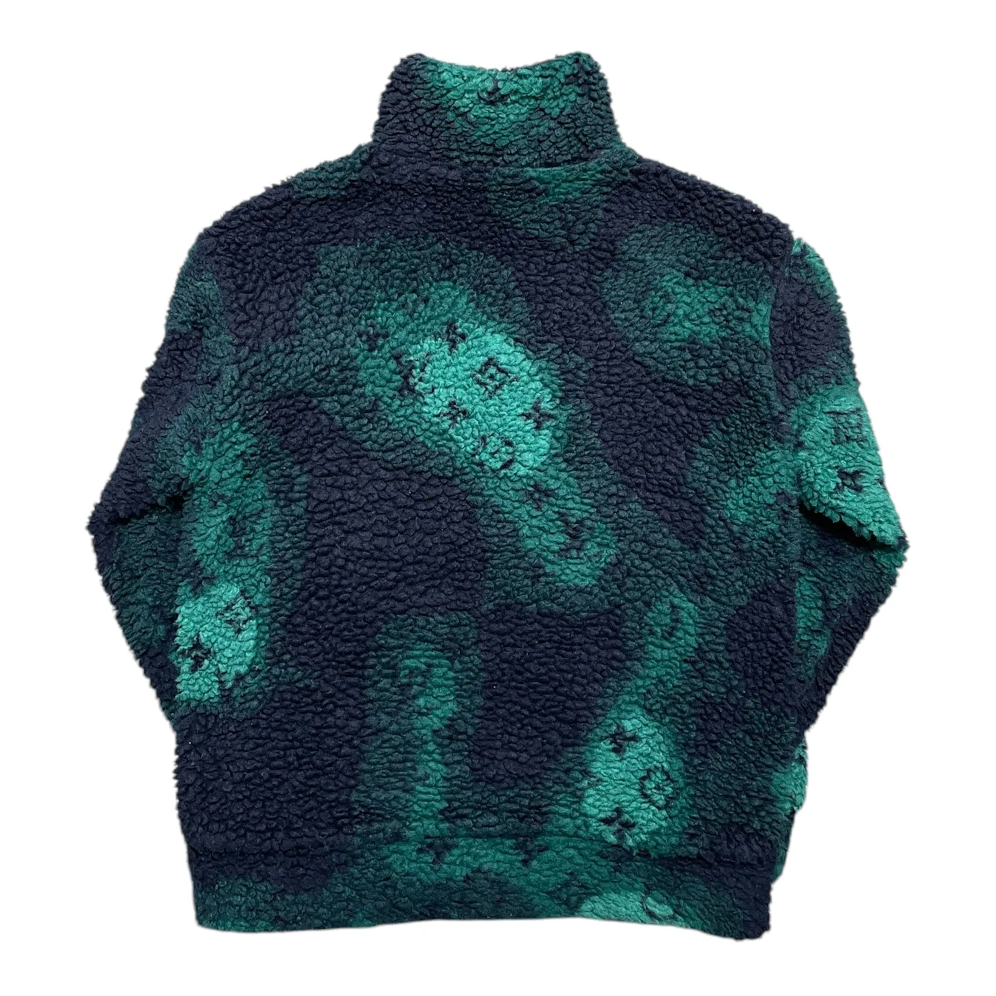 Louis Vuitton Monogram Camo Fleece Blouson Multicolor Green Pre-Owned