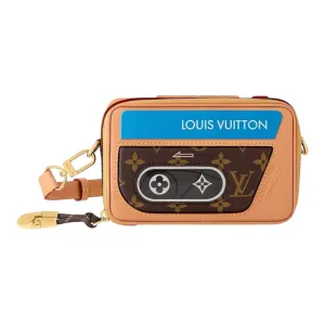 Louis Vuitton Music Player Monogram Messenger Bag Brown Blue Multi