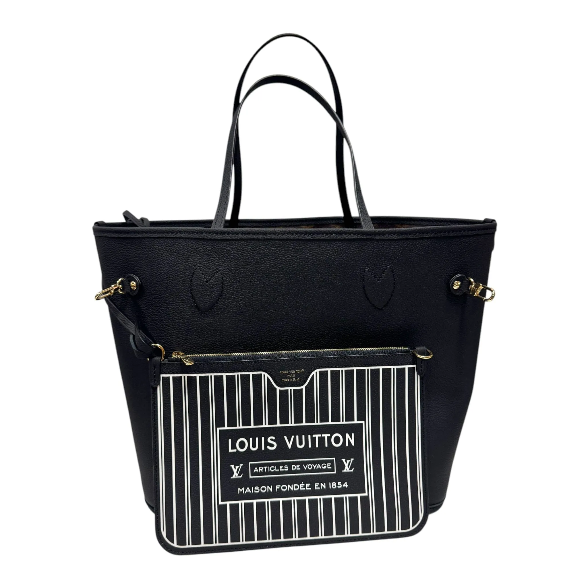 Louis Vuitton Neverfull MM Reversible Inside Out Monogram Black