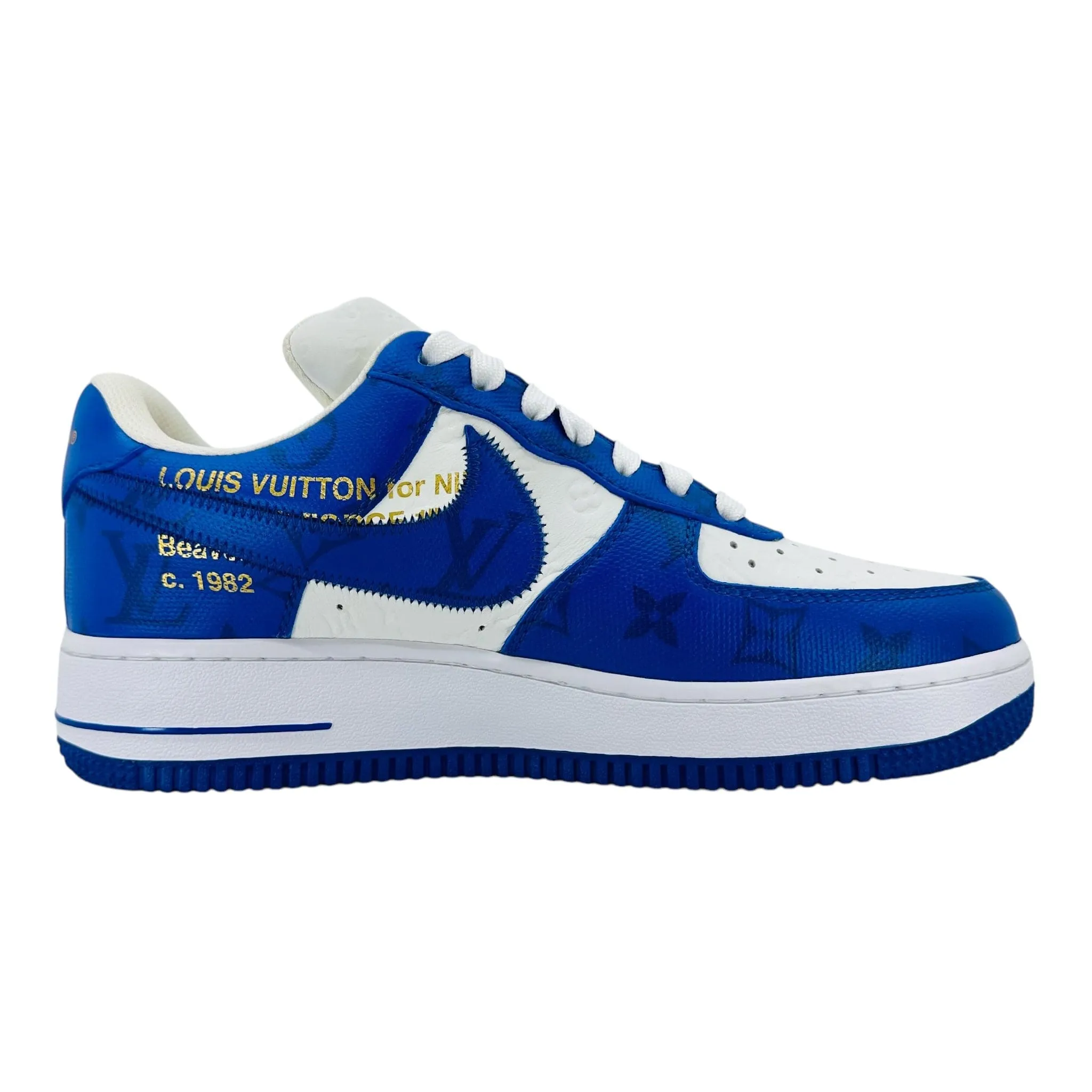 Louis Vuitton Nike Air Force 1 Low By Virgil Abloh White Royal