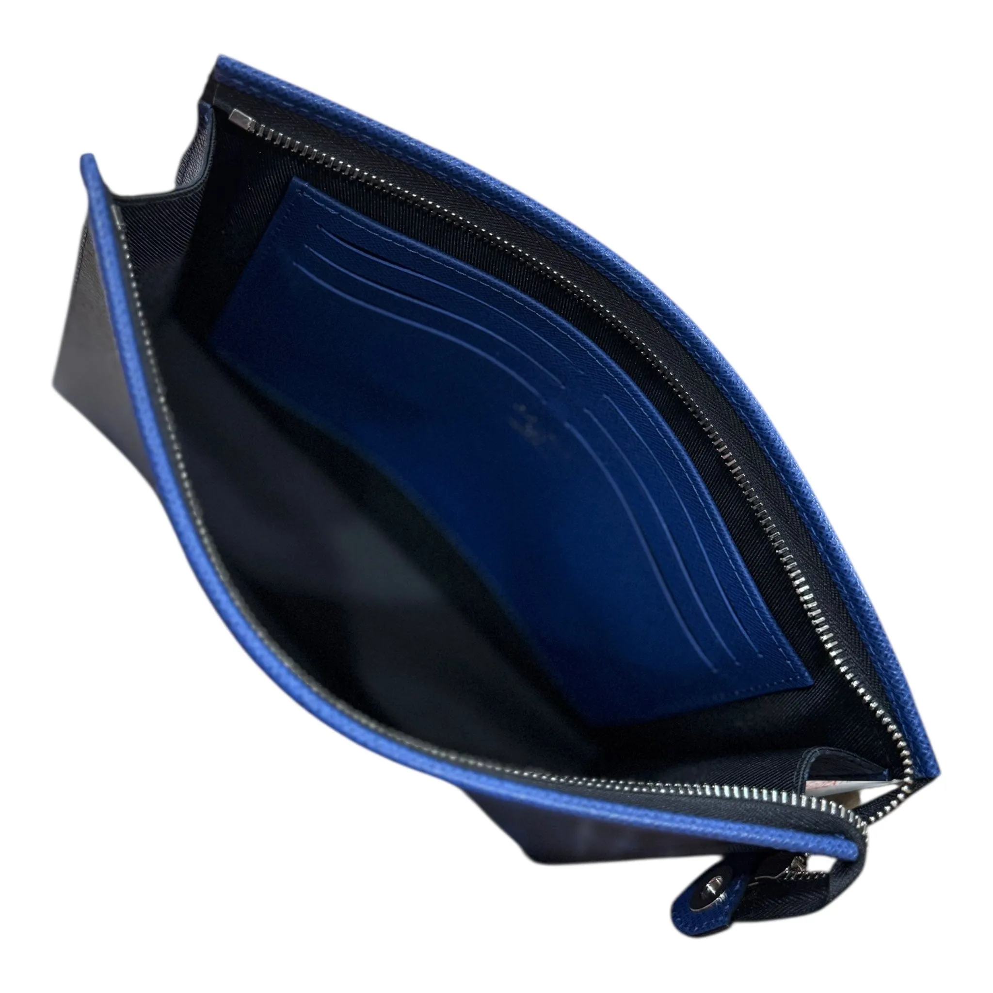 Louis Vuitton Pouchette Voyage MM Monogram Taigarama Blue
