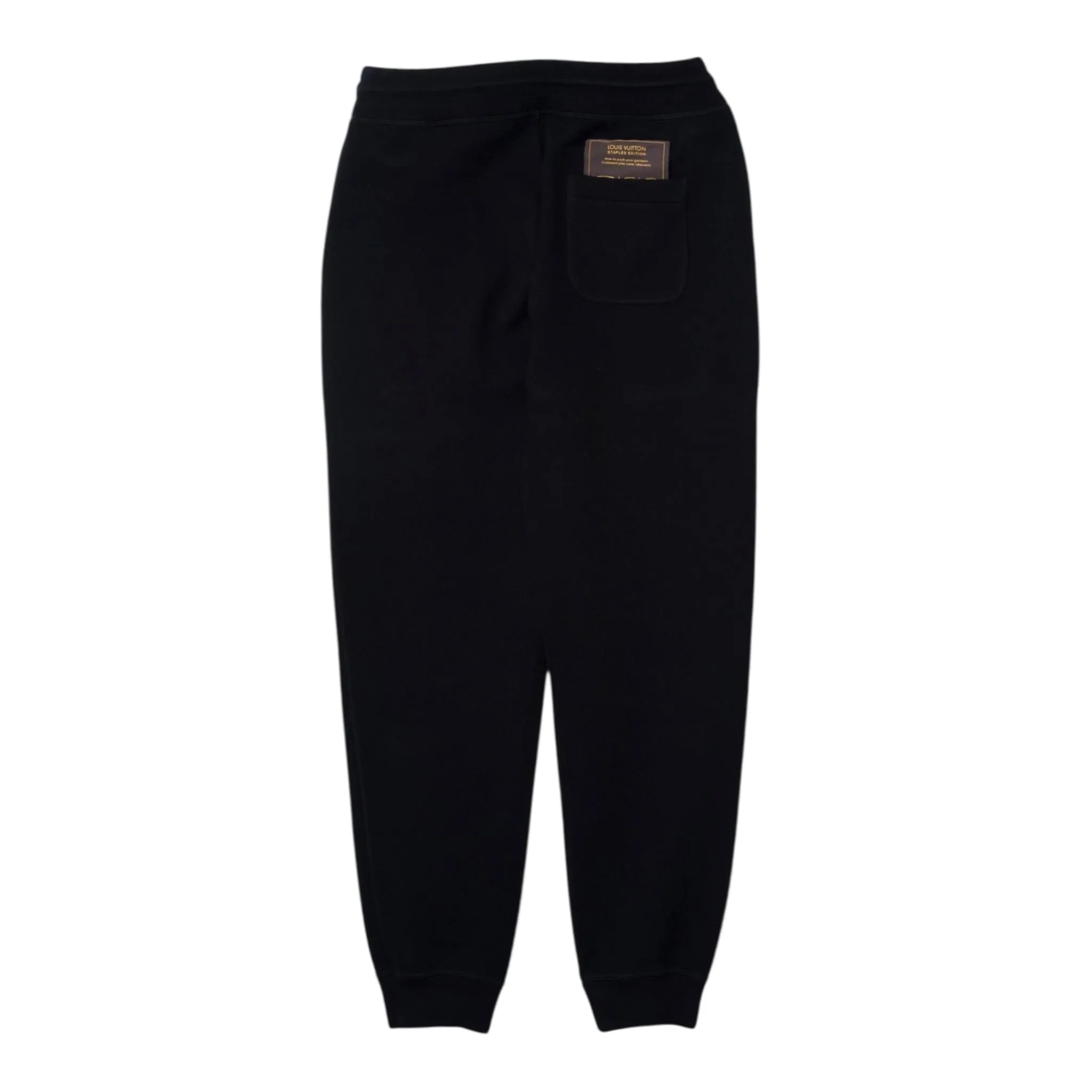 Louis Vuitton Staple Edition Double Face Travel Sweatpants Black Pre-Owned