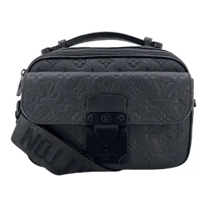 Louis Vuitton Taurillon Monogram S Lock Messenger Black Pre-Owned