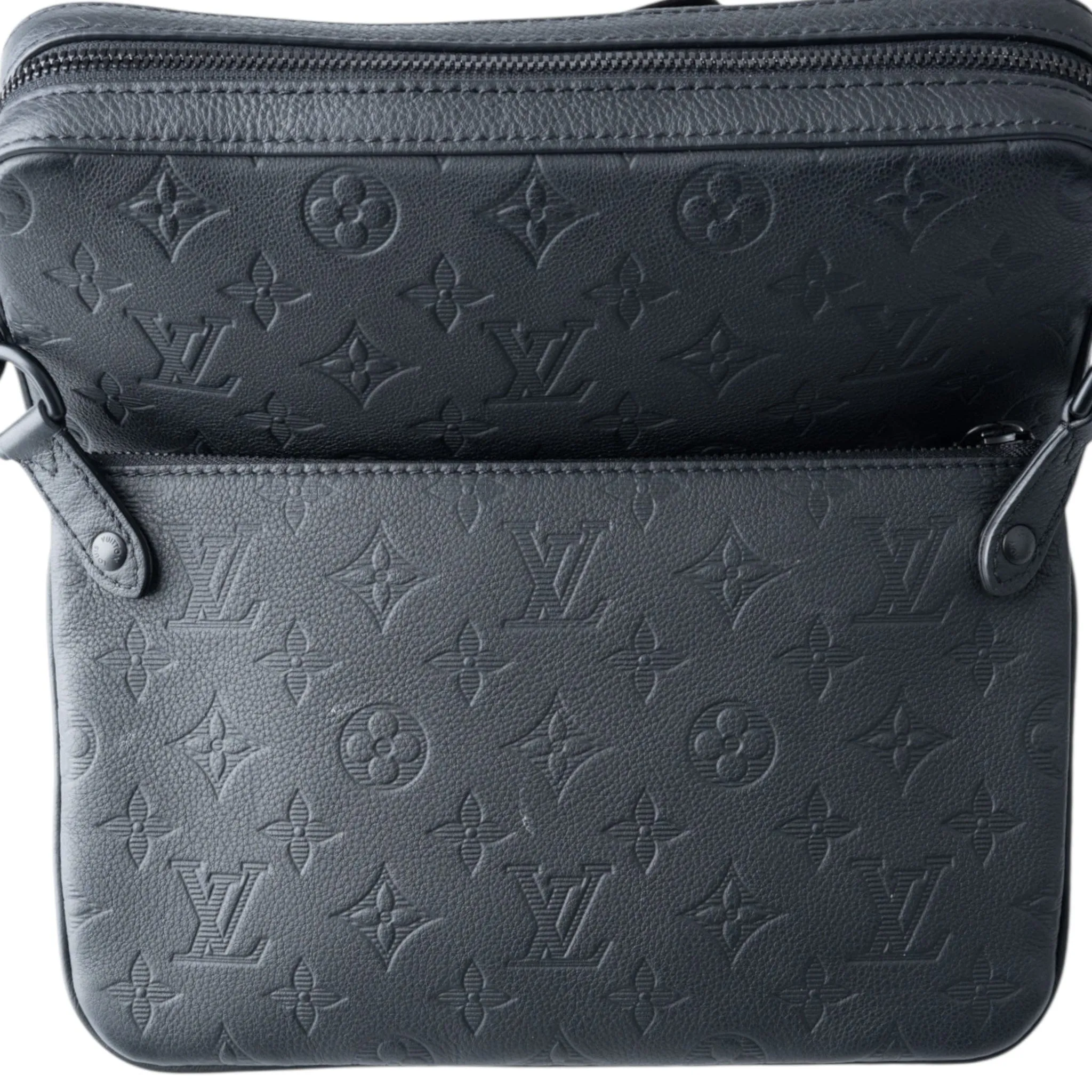 Louis Vuitton Trio Messenger Bag Monogram Black Pre-Owned