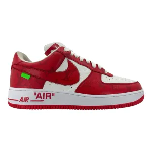Louis Vuitton x Nike Air Force 1 Low By Virgil Abloh White Red Pre-Owned