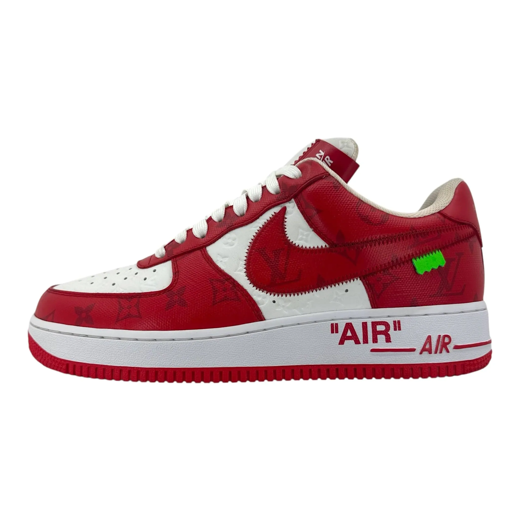 Louis Vuitton x Nike Air Force 1 Low By Virgil Abloh White Red Pre-Owned