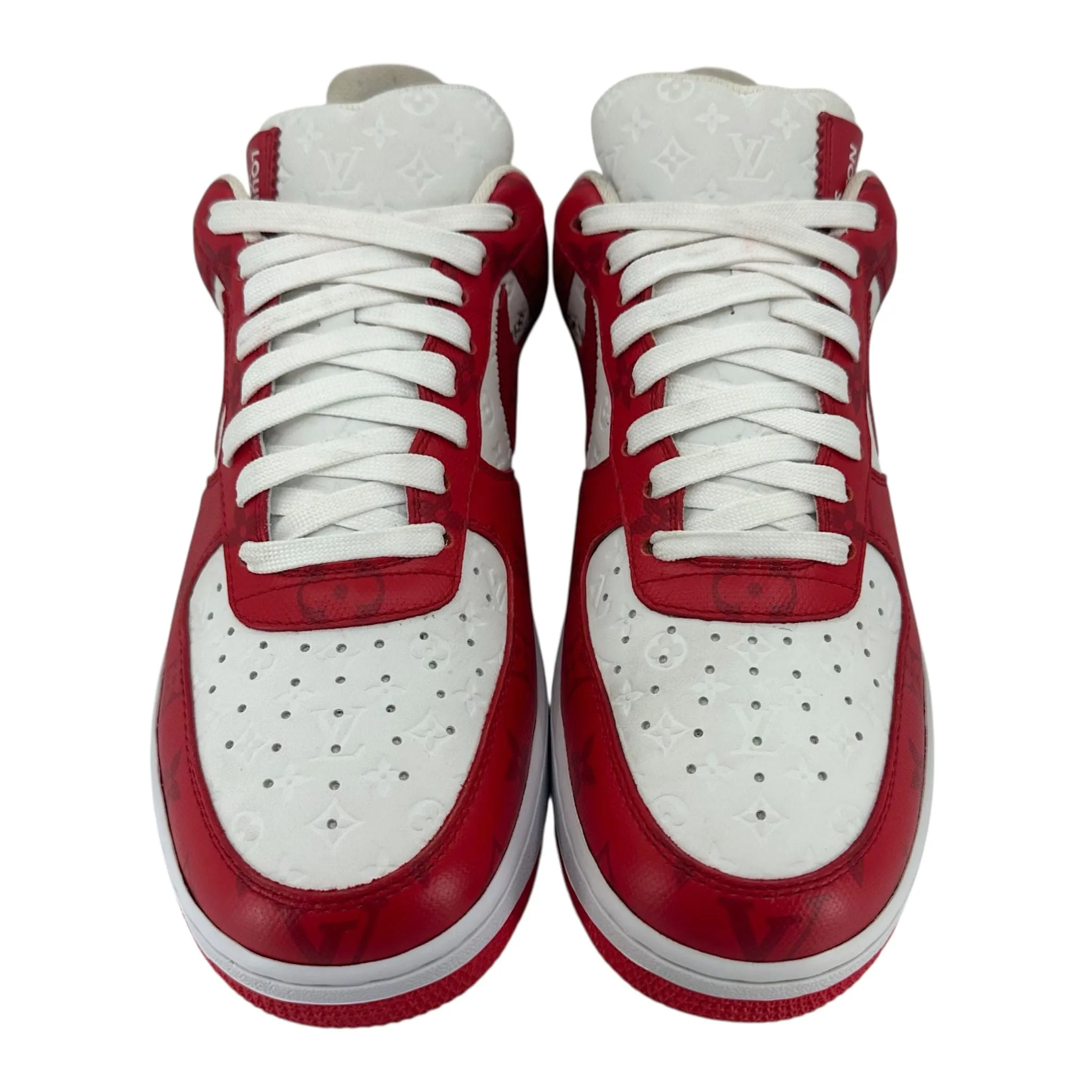 Louis Vuitton x Nike Air Force 1 Low By Virgil Abloh White Red Pre-Owned