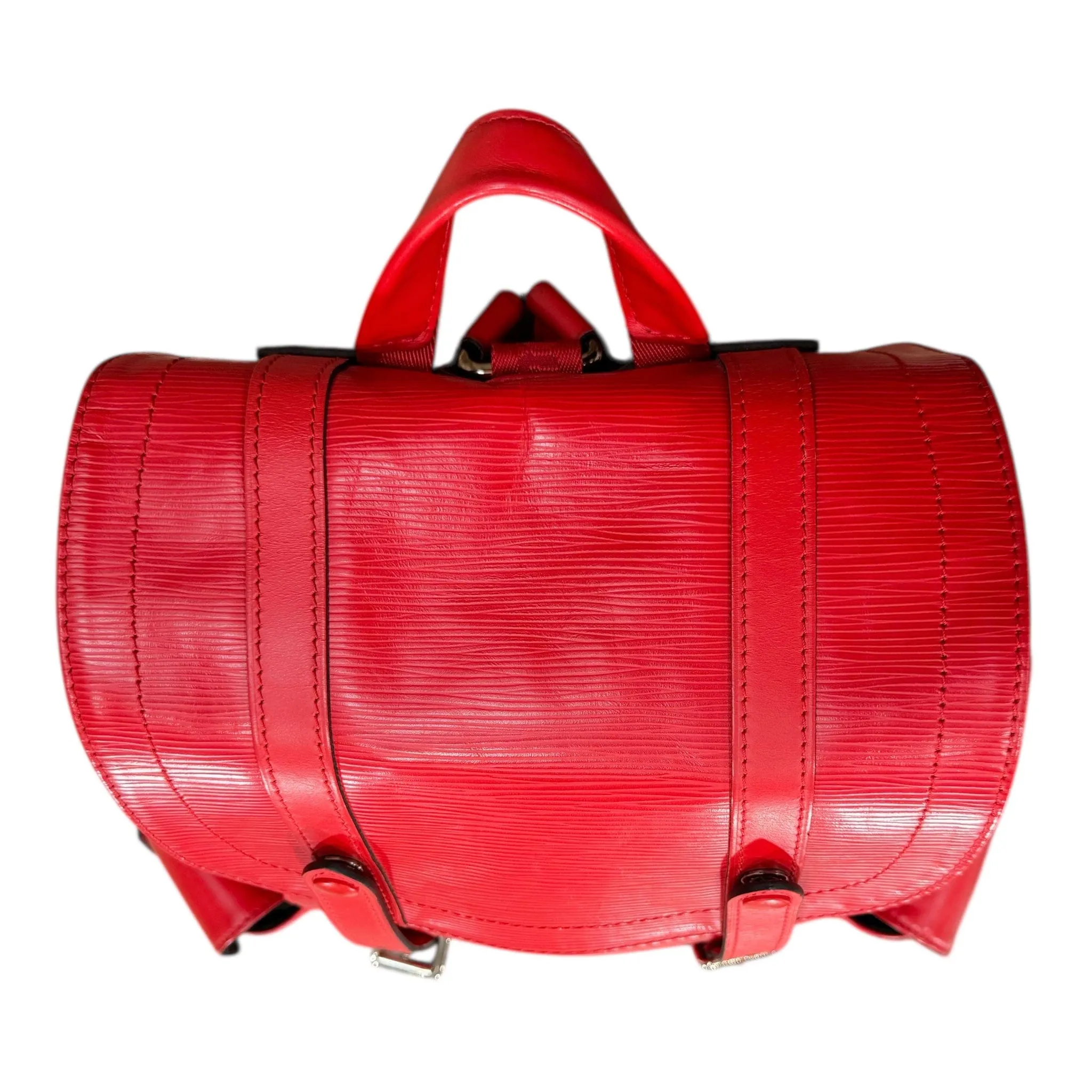 Louis Vuitton x Supreme Christopher Backpack Epi Red White Pre-Owned