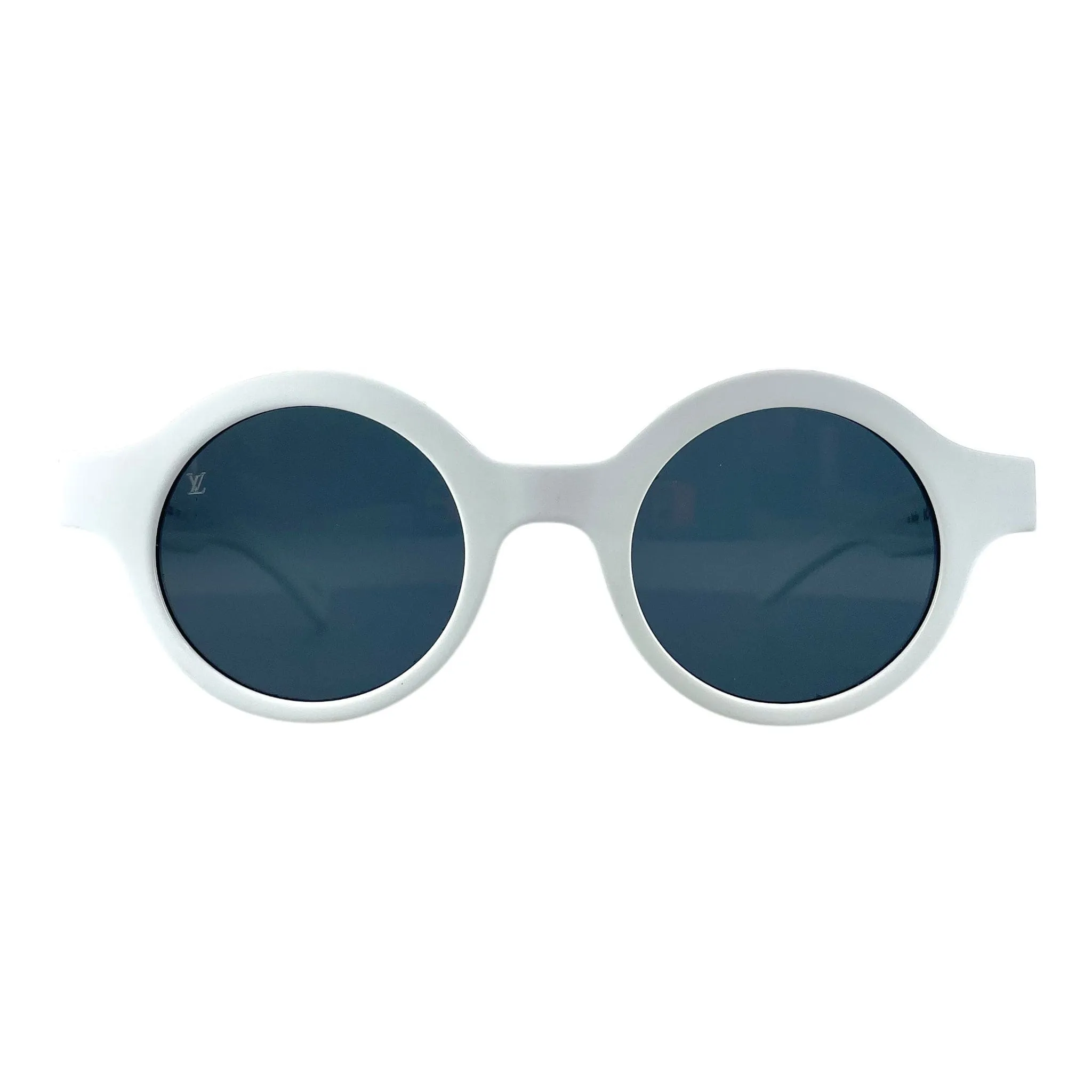 Louis Vuitton x Supreme Downtown Sunglasses White Black Gold Pre-Owned