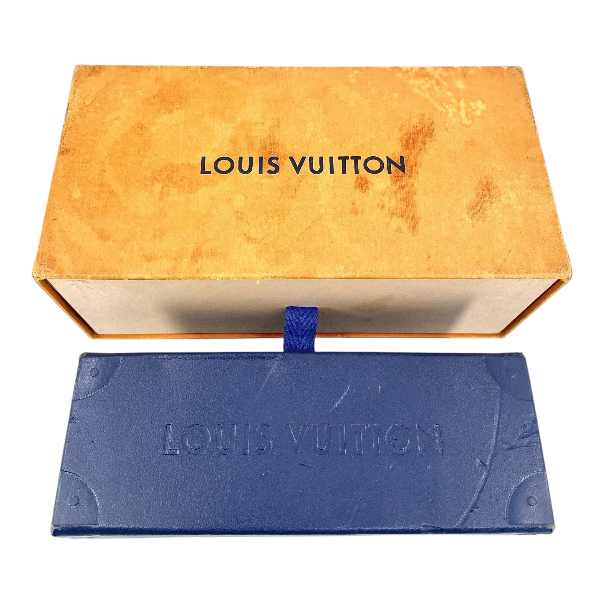 Louis Vuitton x Supreme Downtown Sunglasses White Black Gold Pre-Owned