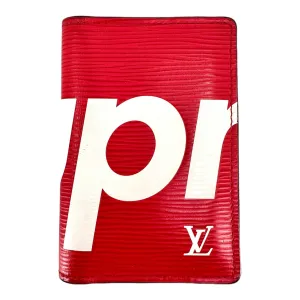 Louis Vuitton x Supreme Pocket Organizer Epi Red Pre-Owned
